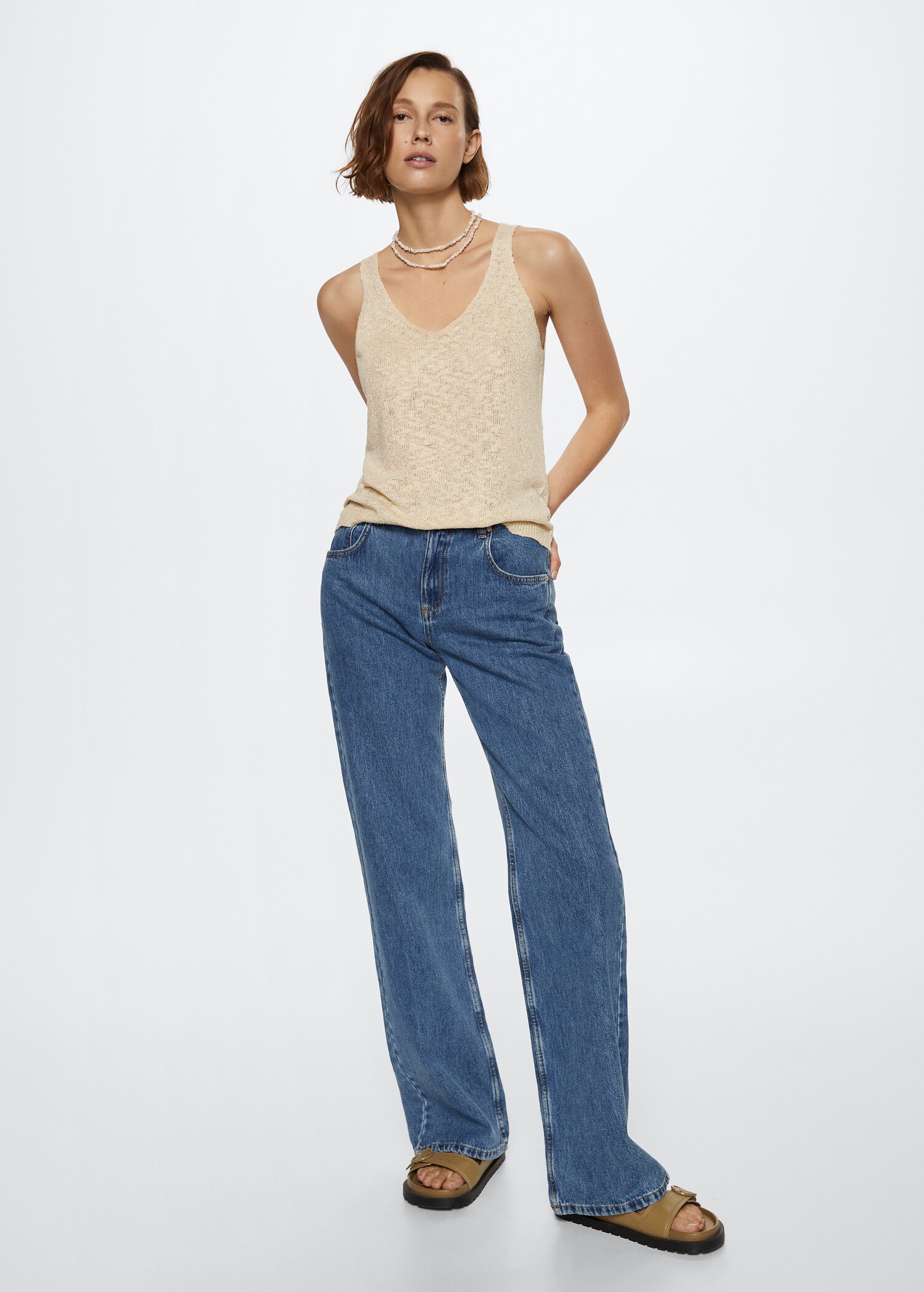 Textured knit top - General plane