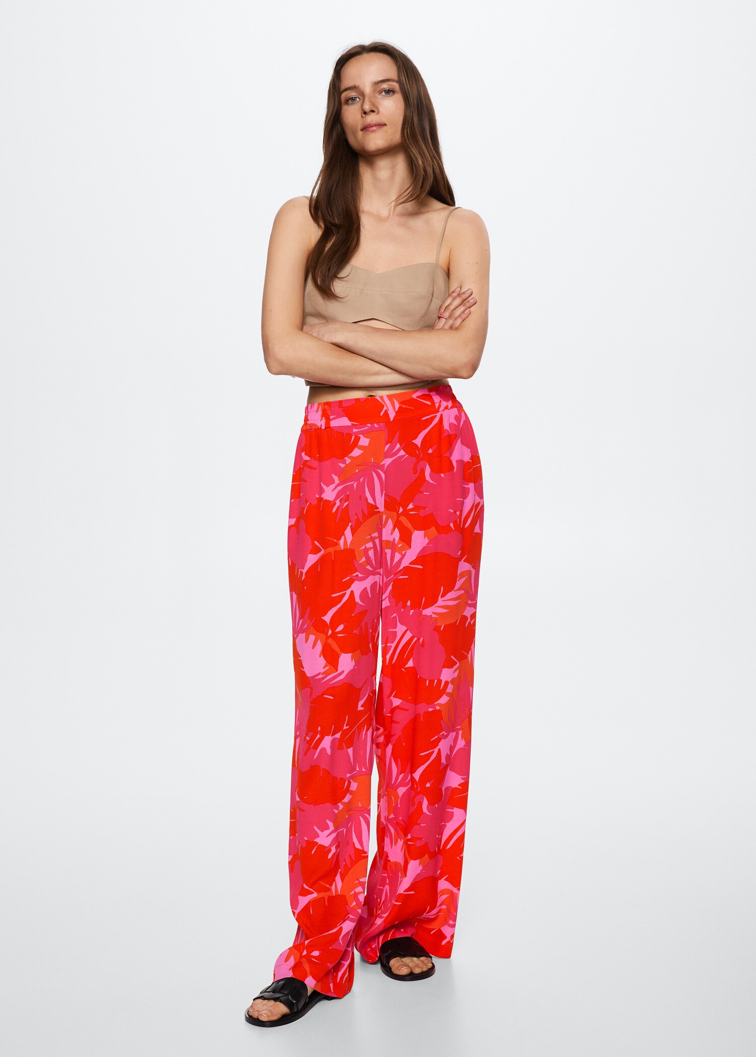 Pantalón fluido estampado - Plano general