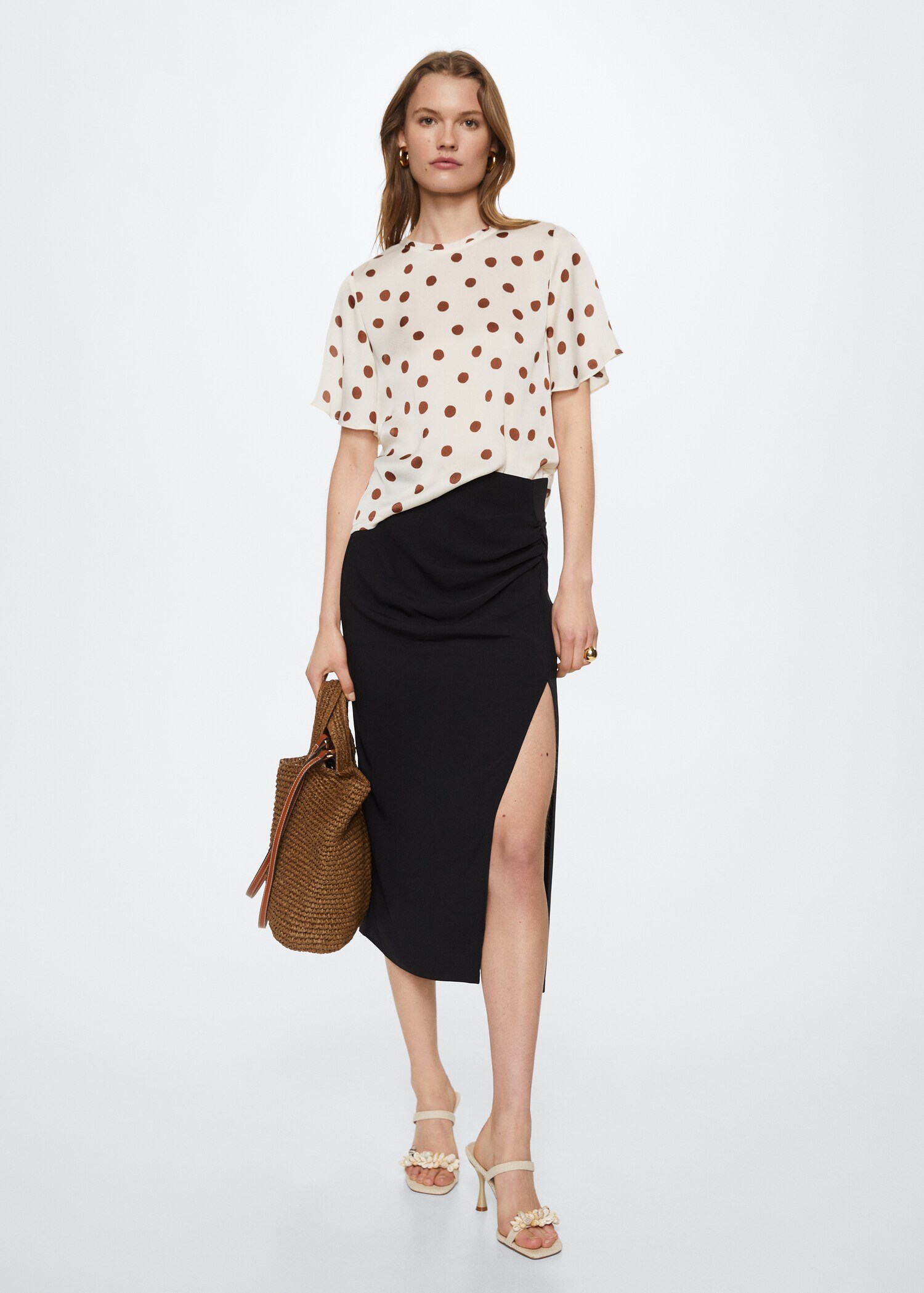 Blusa estampado lunares - Plano general
