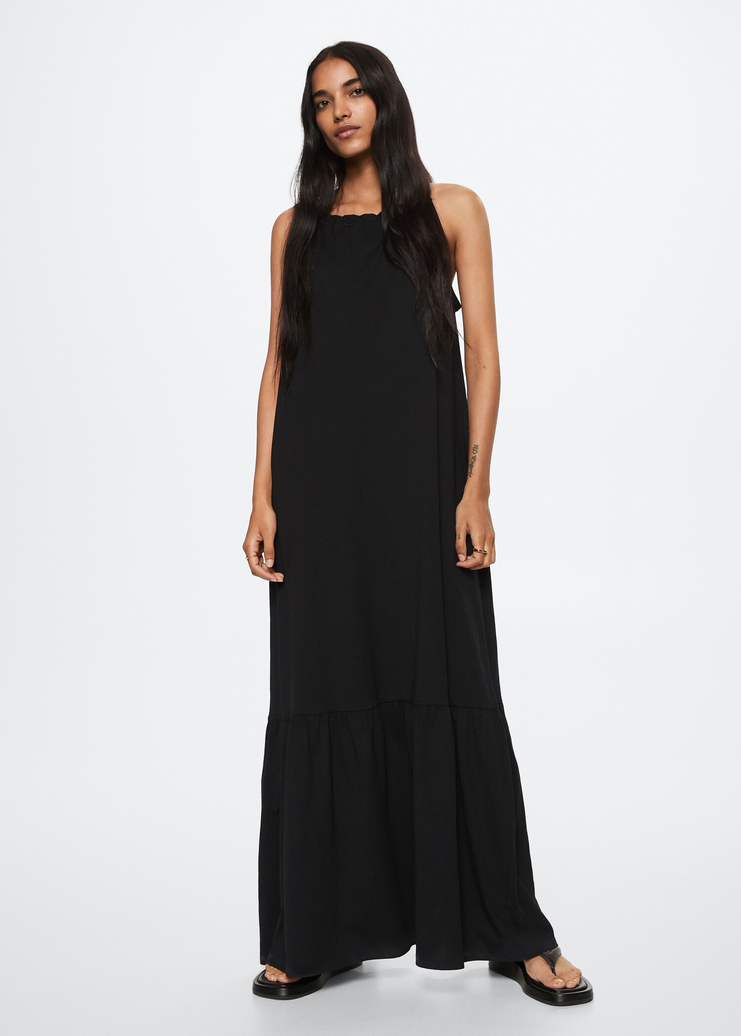 Maxi ruffles dress - General plane