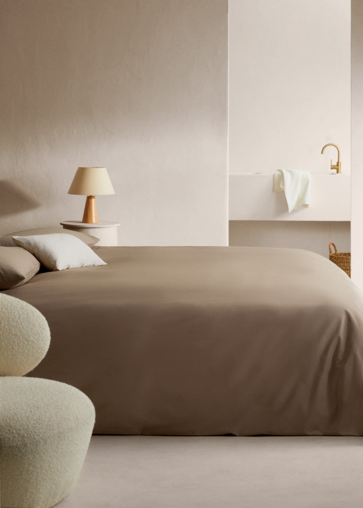 Funda nórdica algodón percal (300 hilos) cama 135/140cm - Plano general