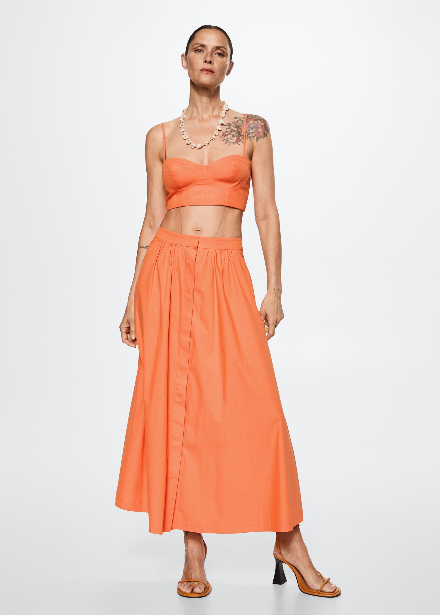 Cotton crop top - General plane