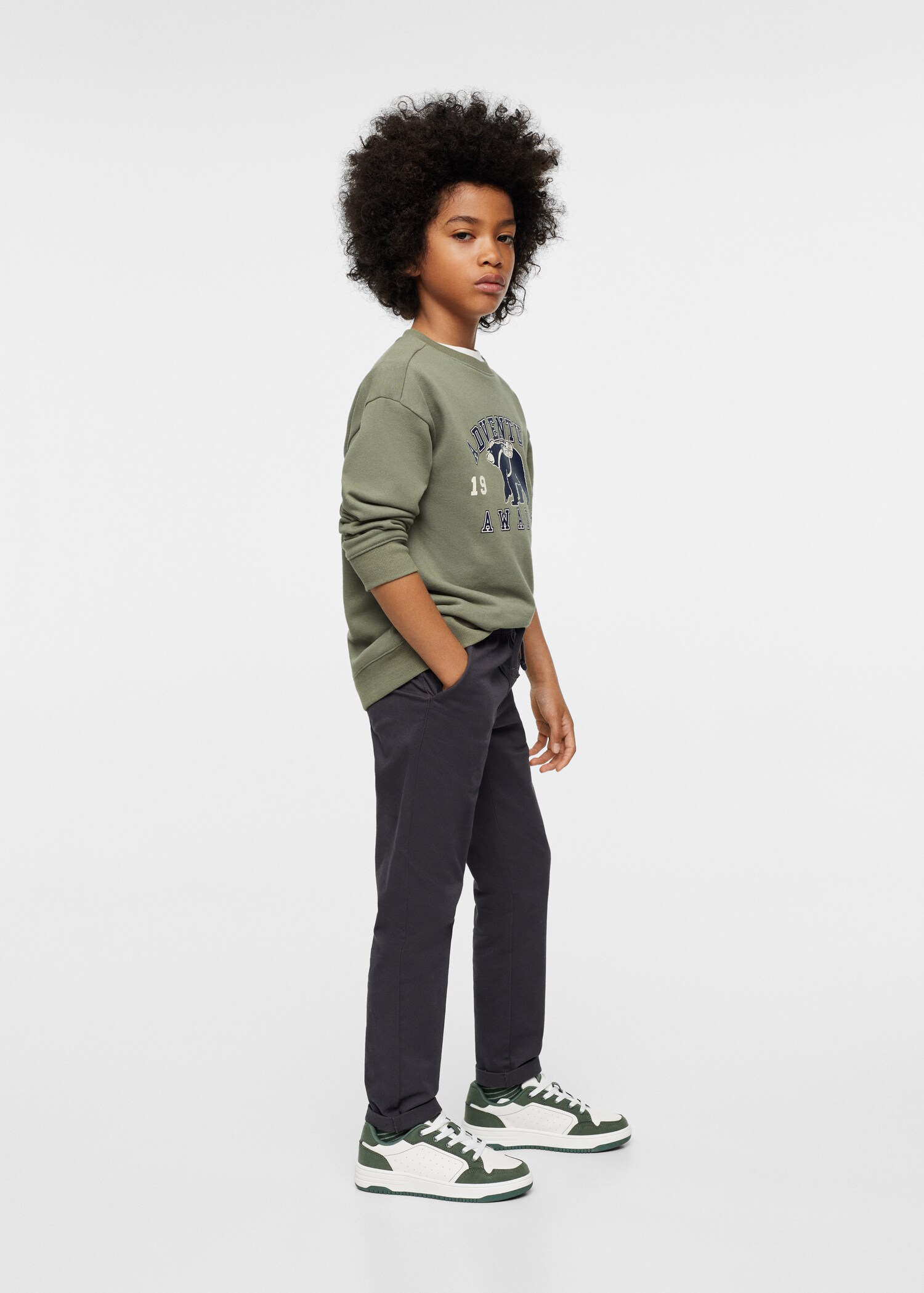 Sweat-shirt coton imprimé - Plan général