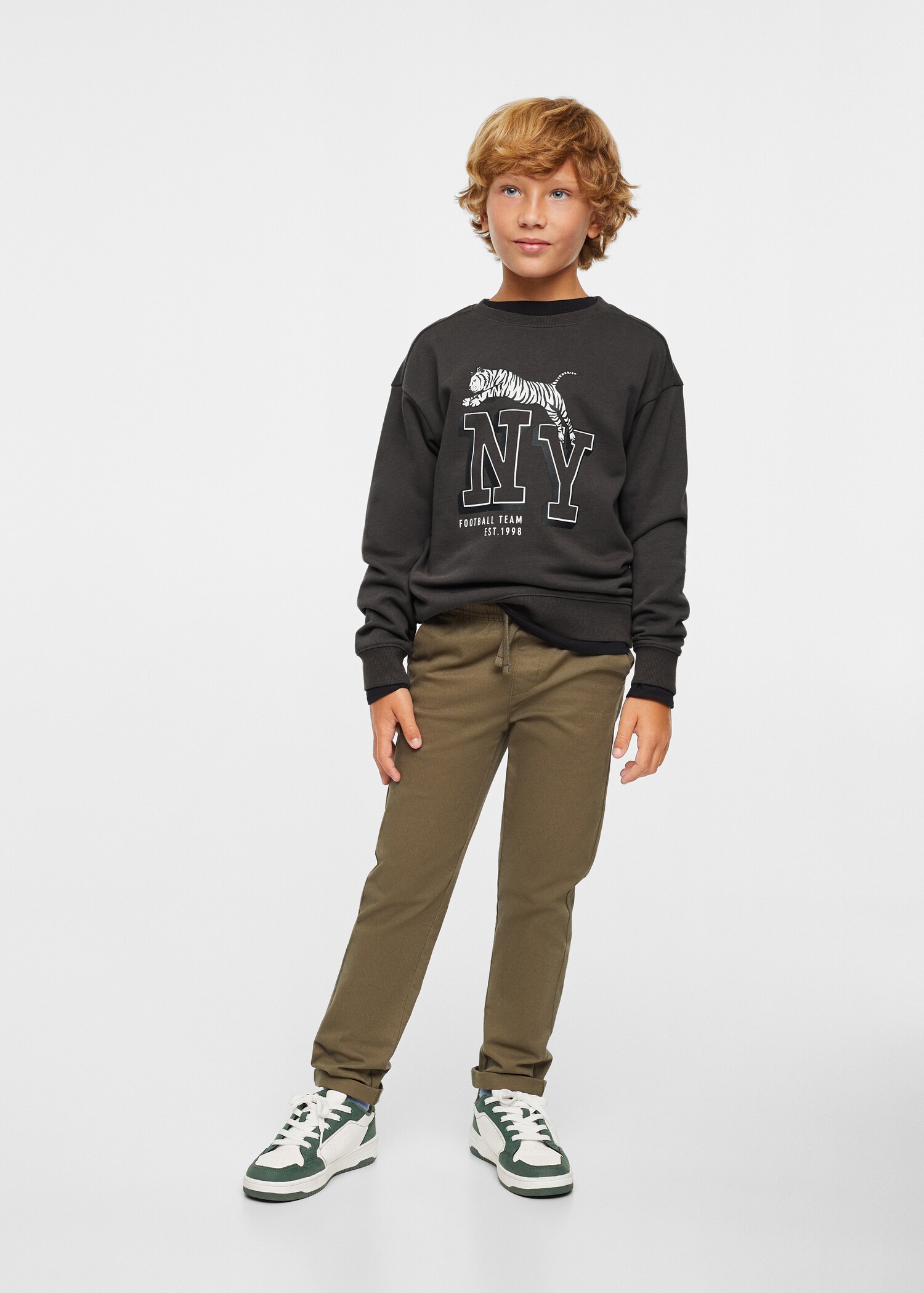 Sweat-shirt coton imprimé - Plan général