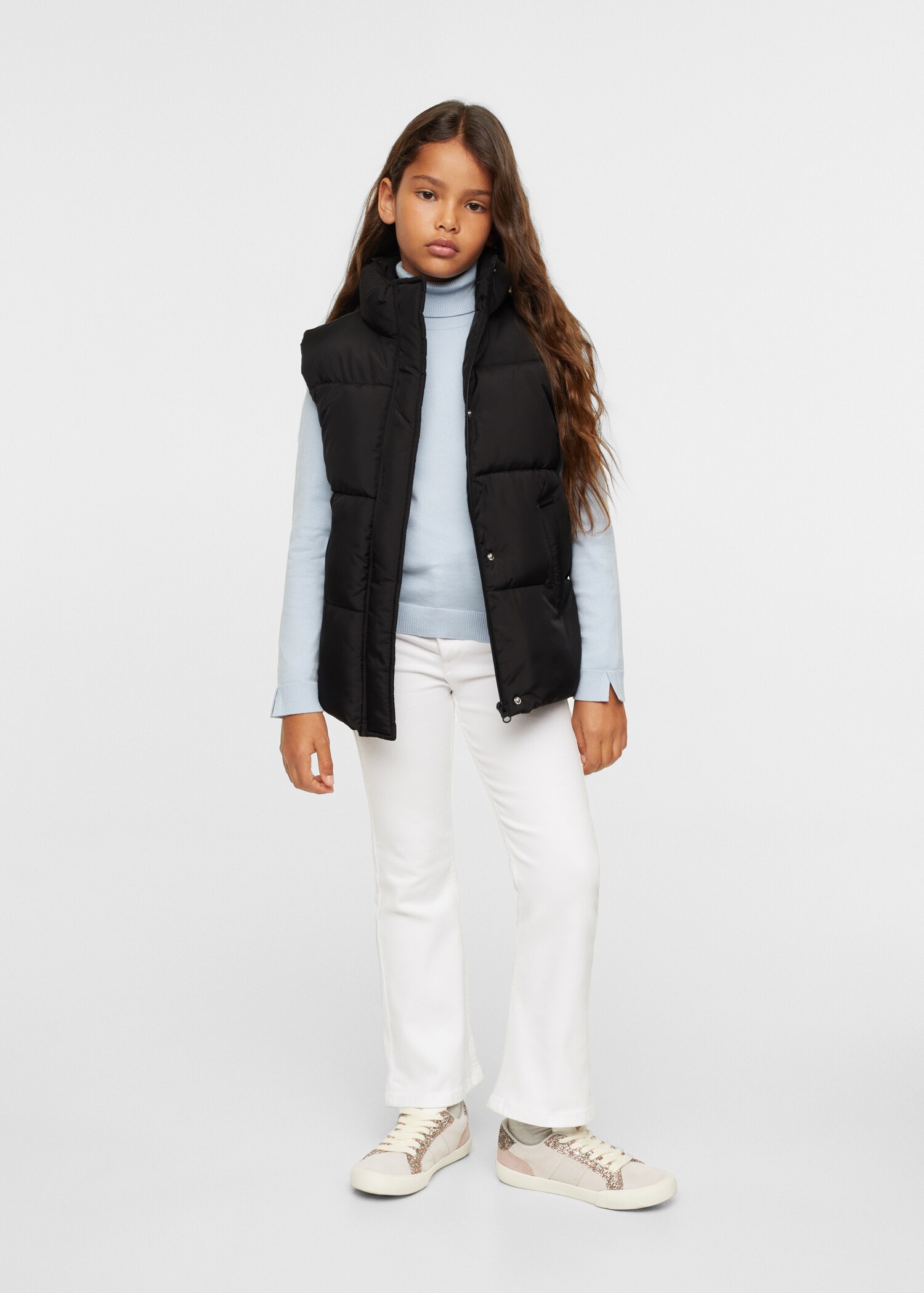 Gepolsterte Fleece-Weste - Allgemeine Ansicht