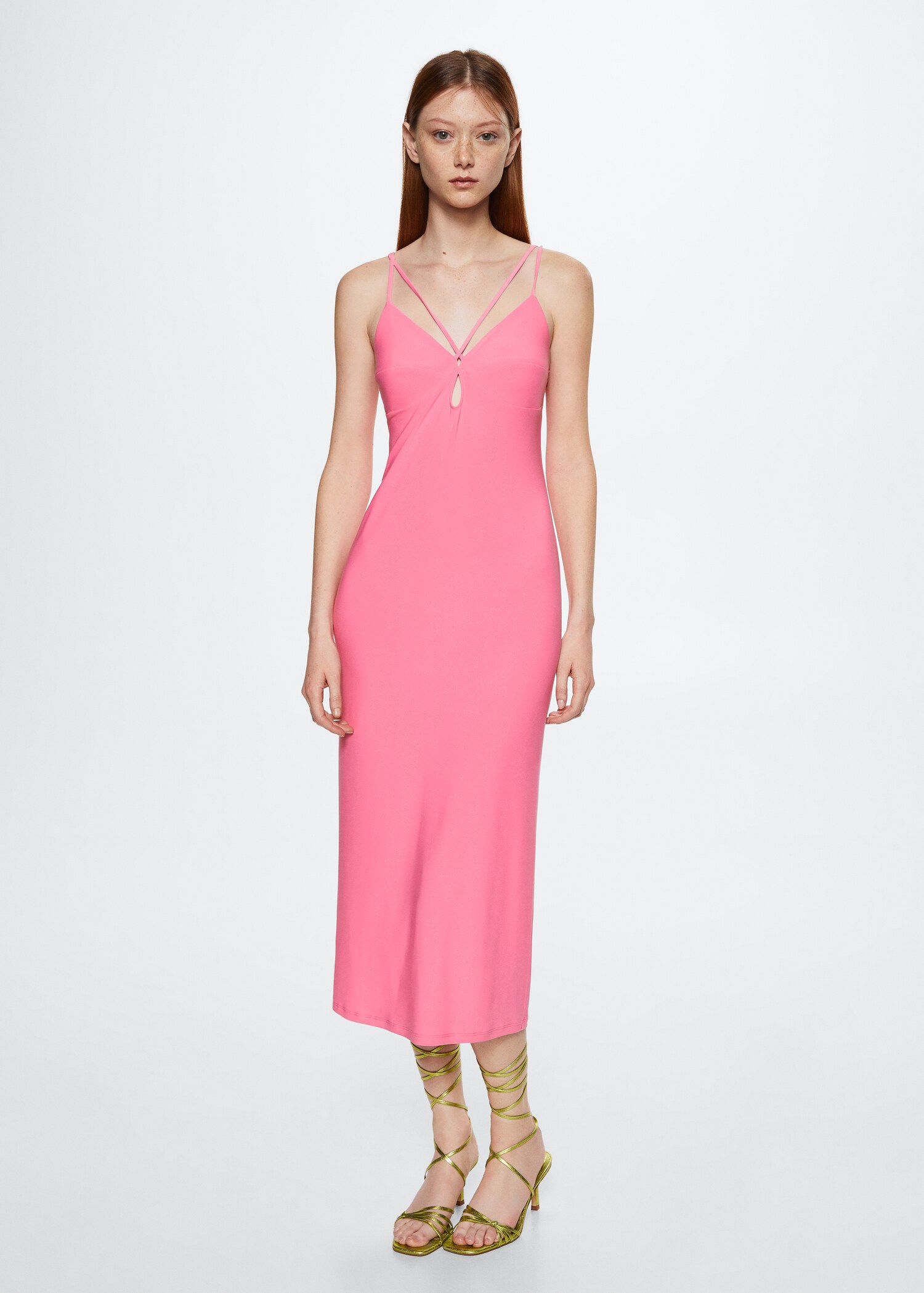 Cut-out bodycon dress - General plane