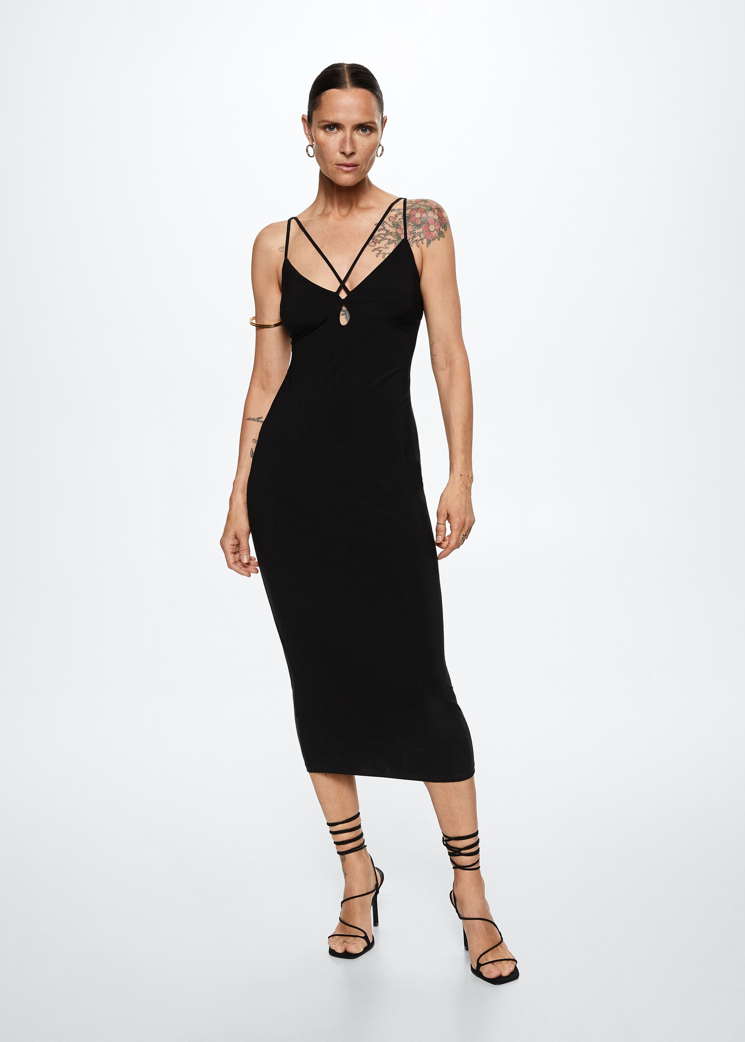 Cut-out bodycon dress - General plane