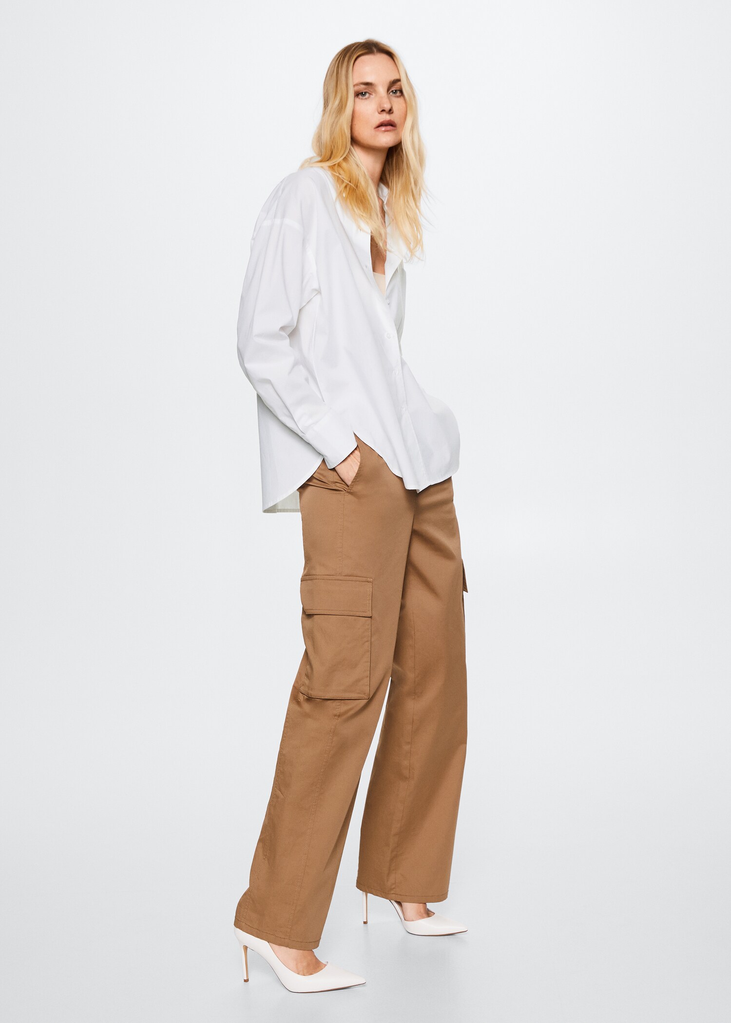 Oversize cotton shirt - General plane
