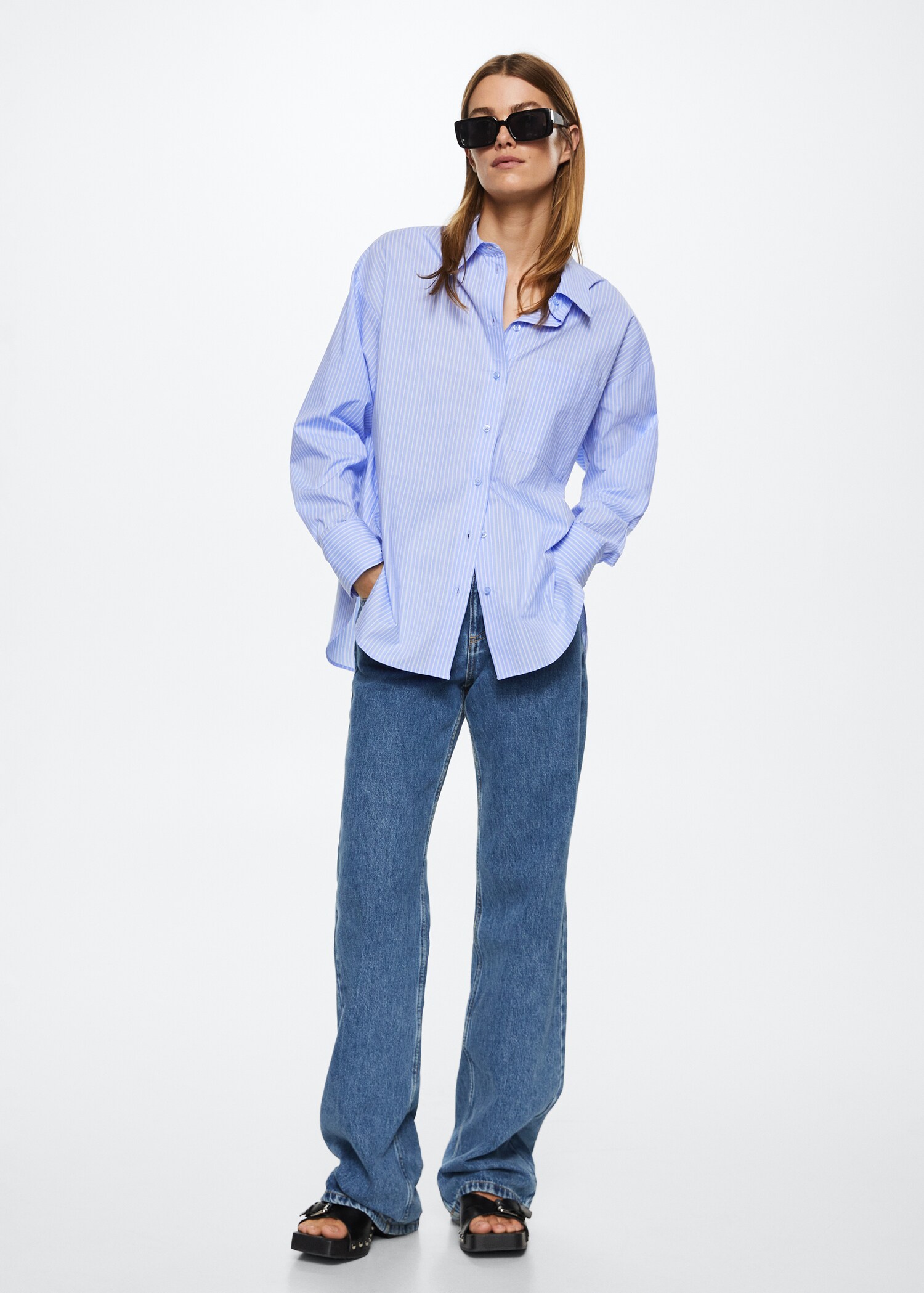 Oversize cotton shirt - General plane