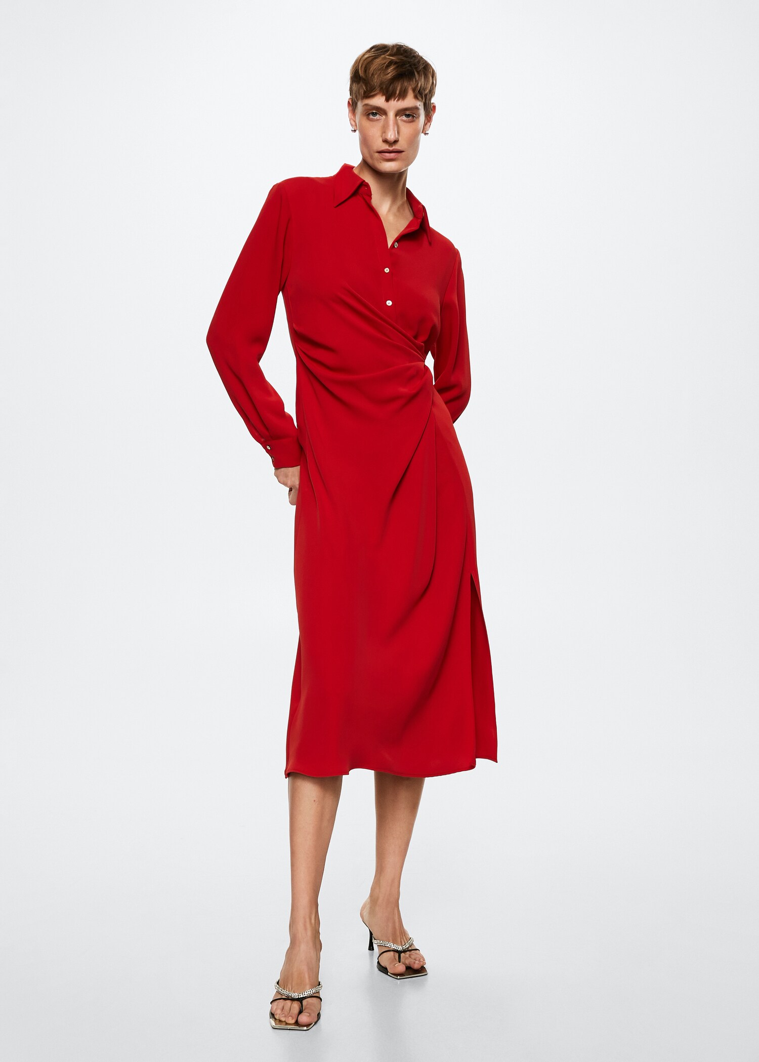 Knot detail shirt dress - General plane