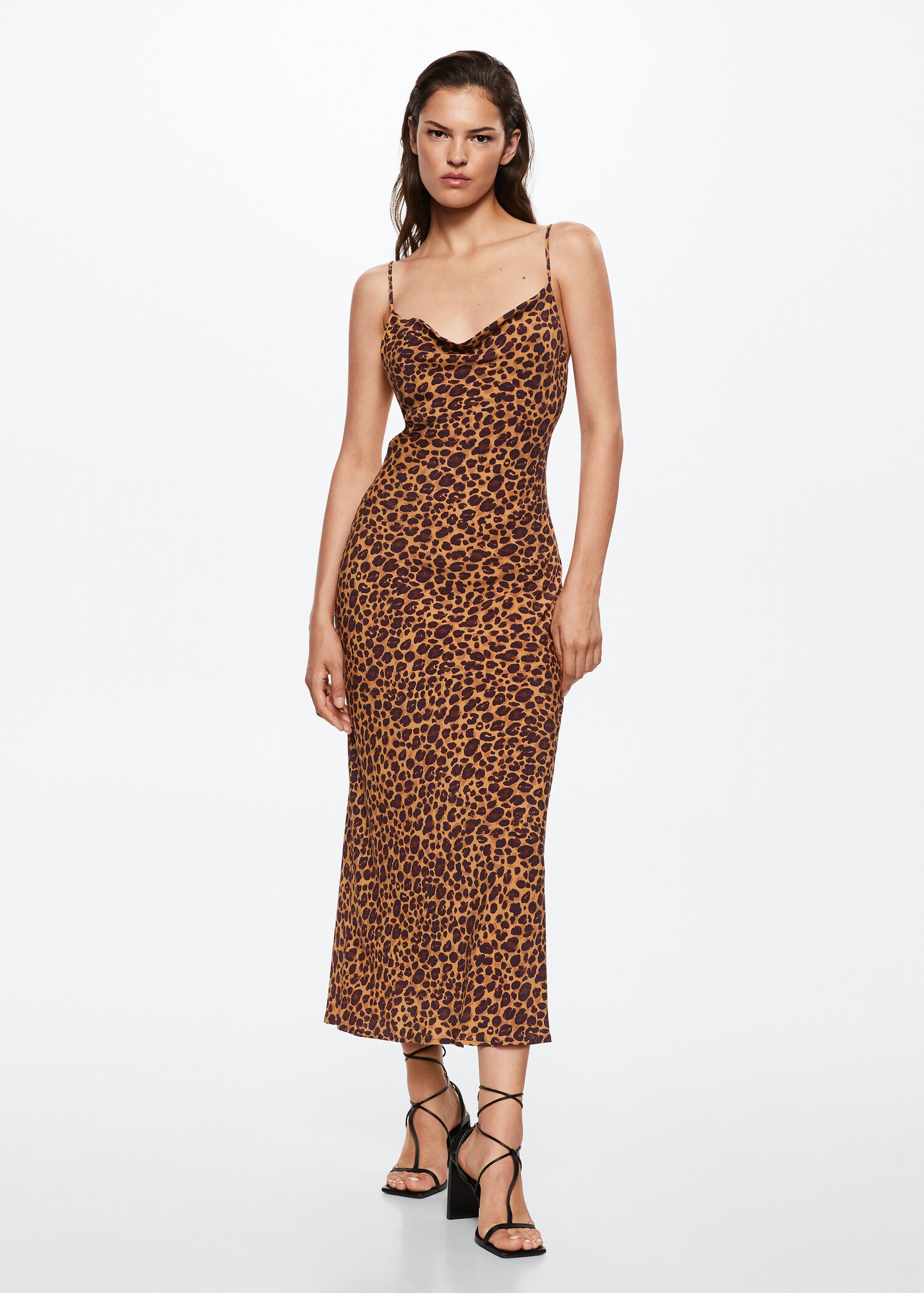 Robe style lingerie imprimée - Plan général