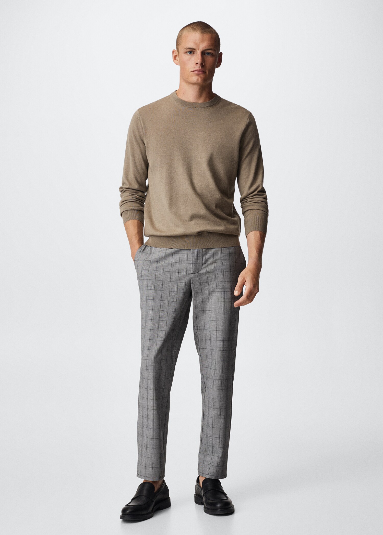 Pantaloni tapered-fit stretch - Piano generale