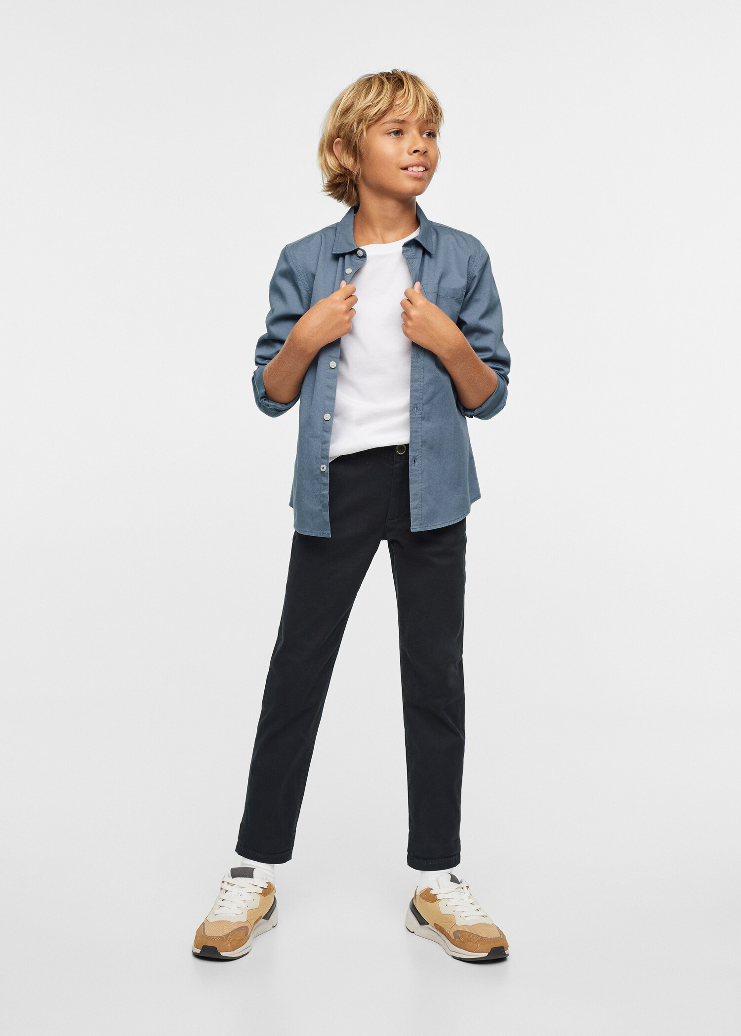 Essential cotton-blend shirt - General plane