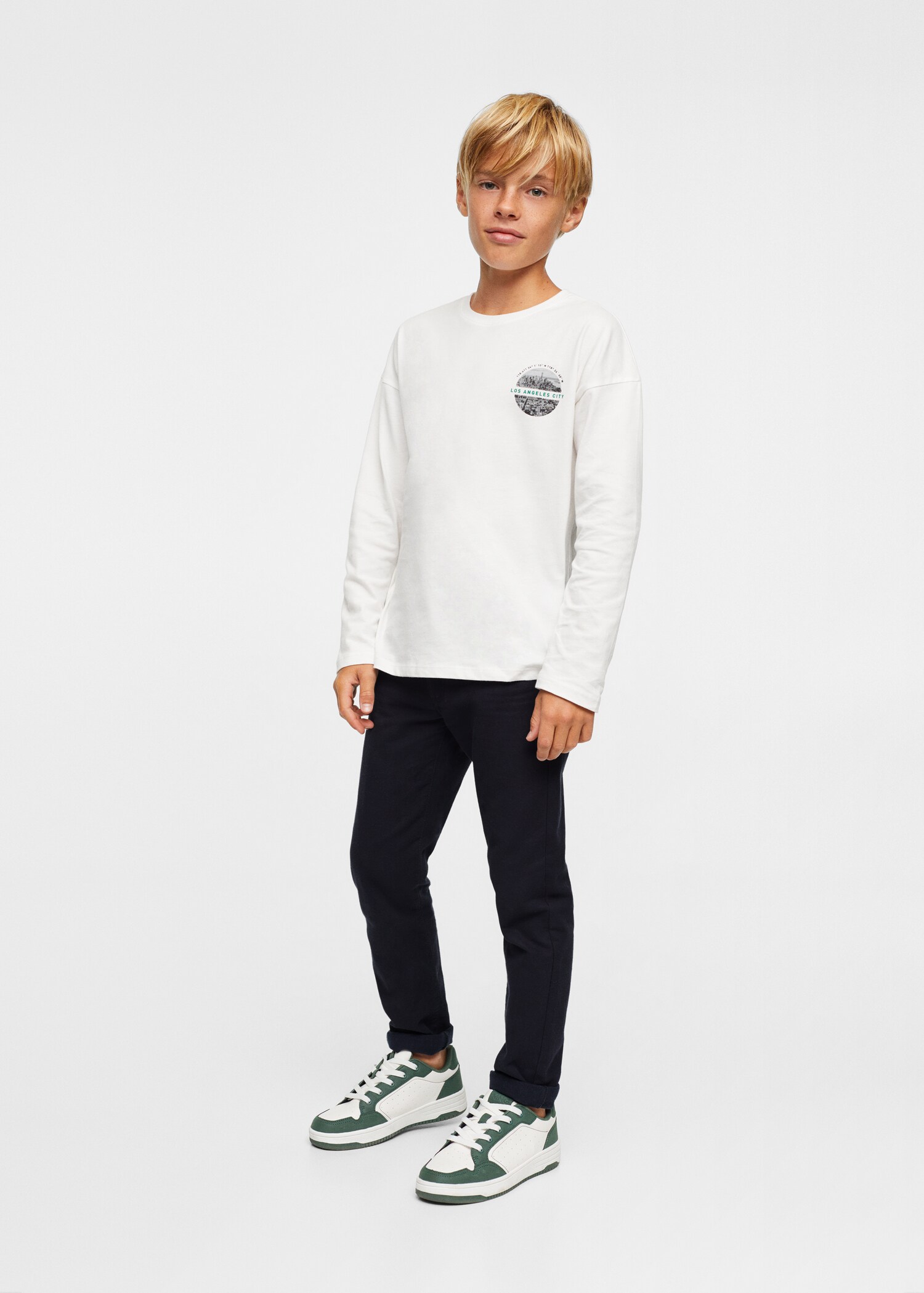 Langärmliges Print-T-Shirt - Allgemeine Ansicht