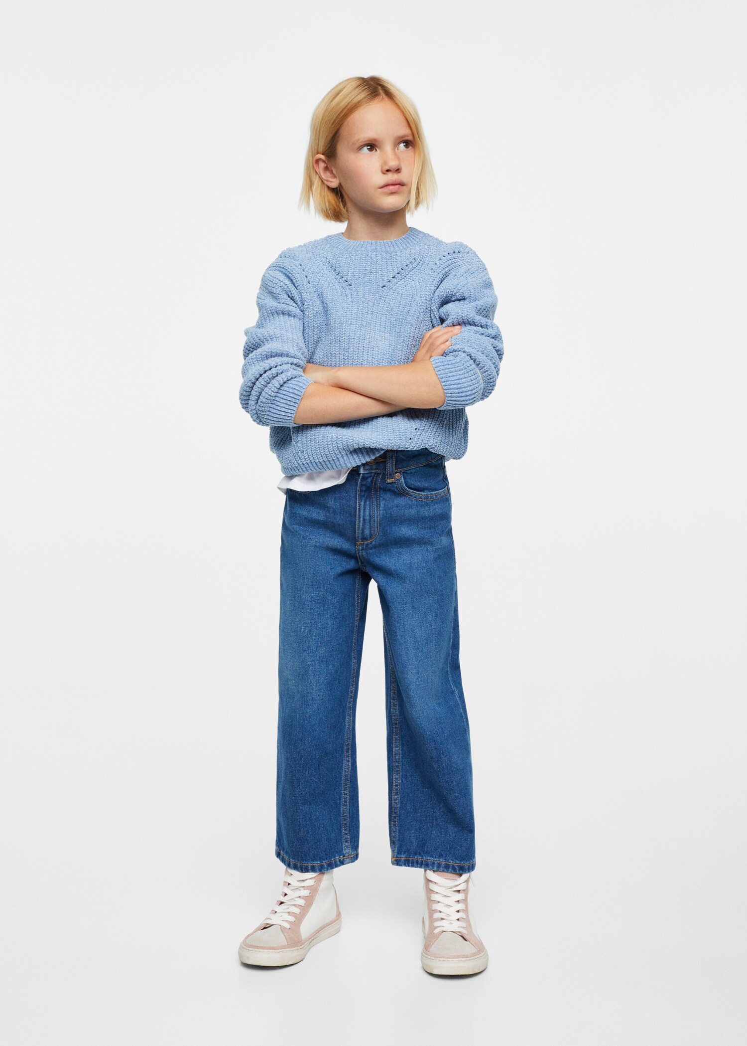 Knitted braided sweater - General plane