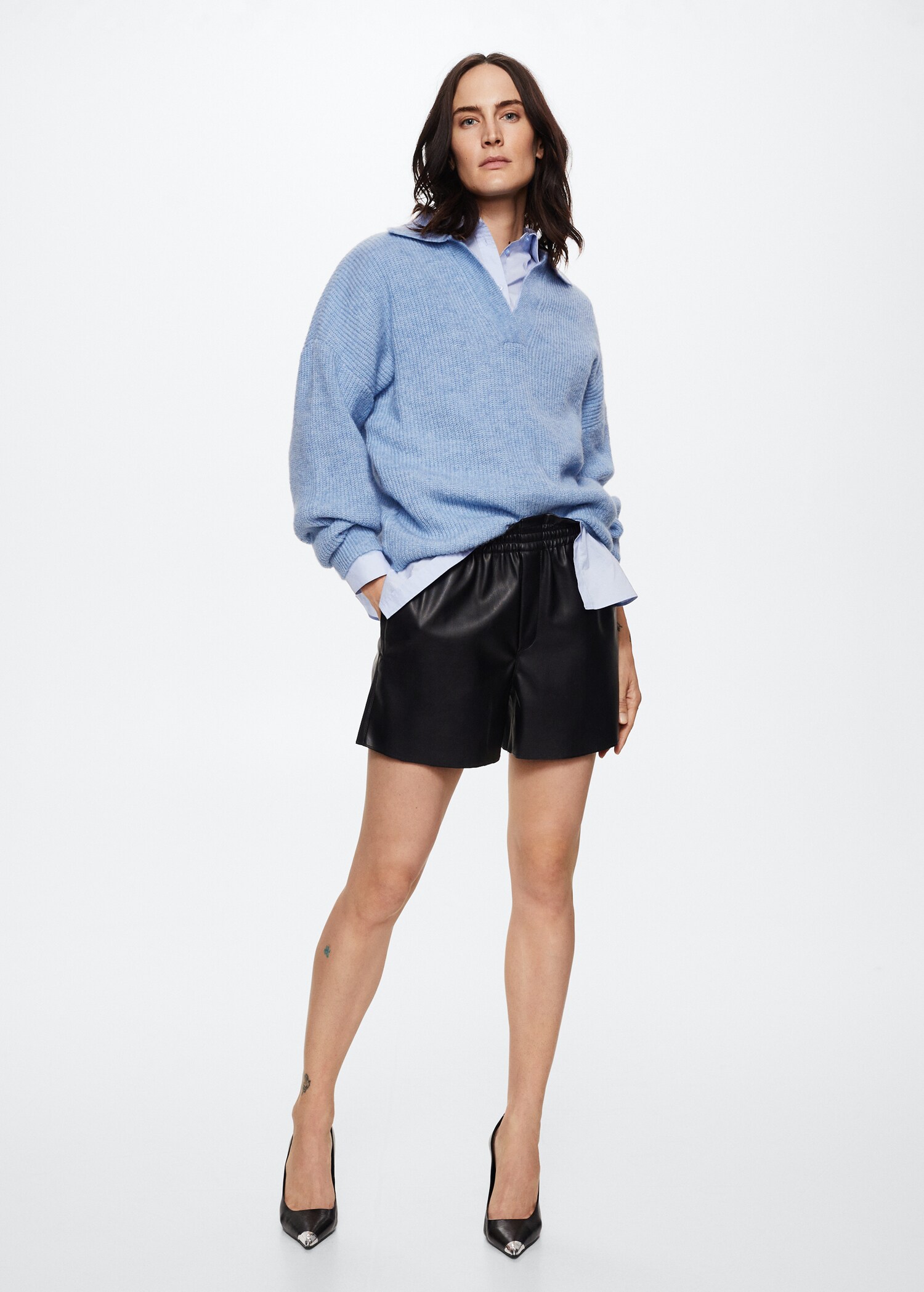 Pull-over col polo - Plan général