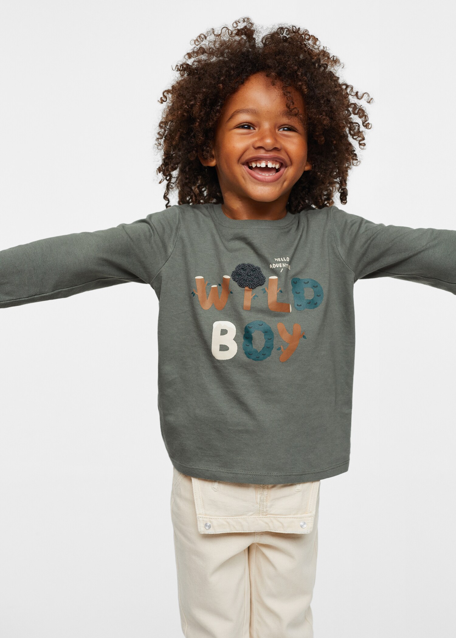 Printed long sleeve t-shirt - General plane