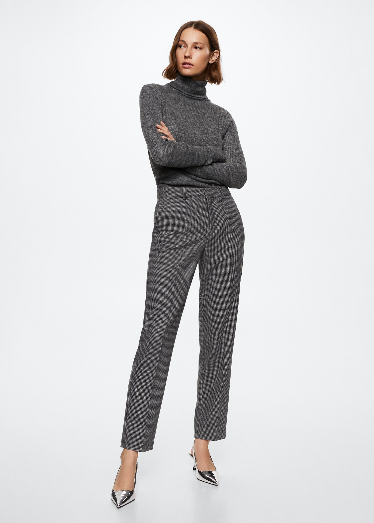 Pantalon de costume slim fit laine - Plan général