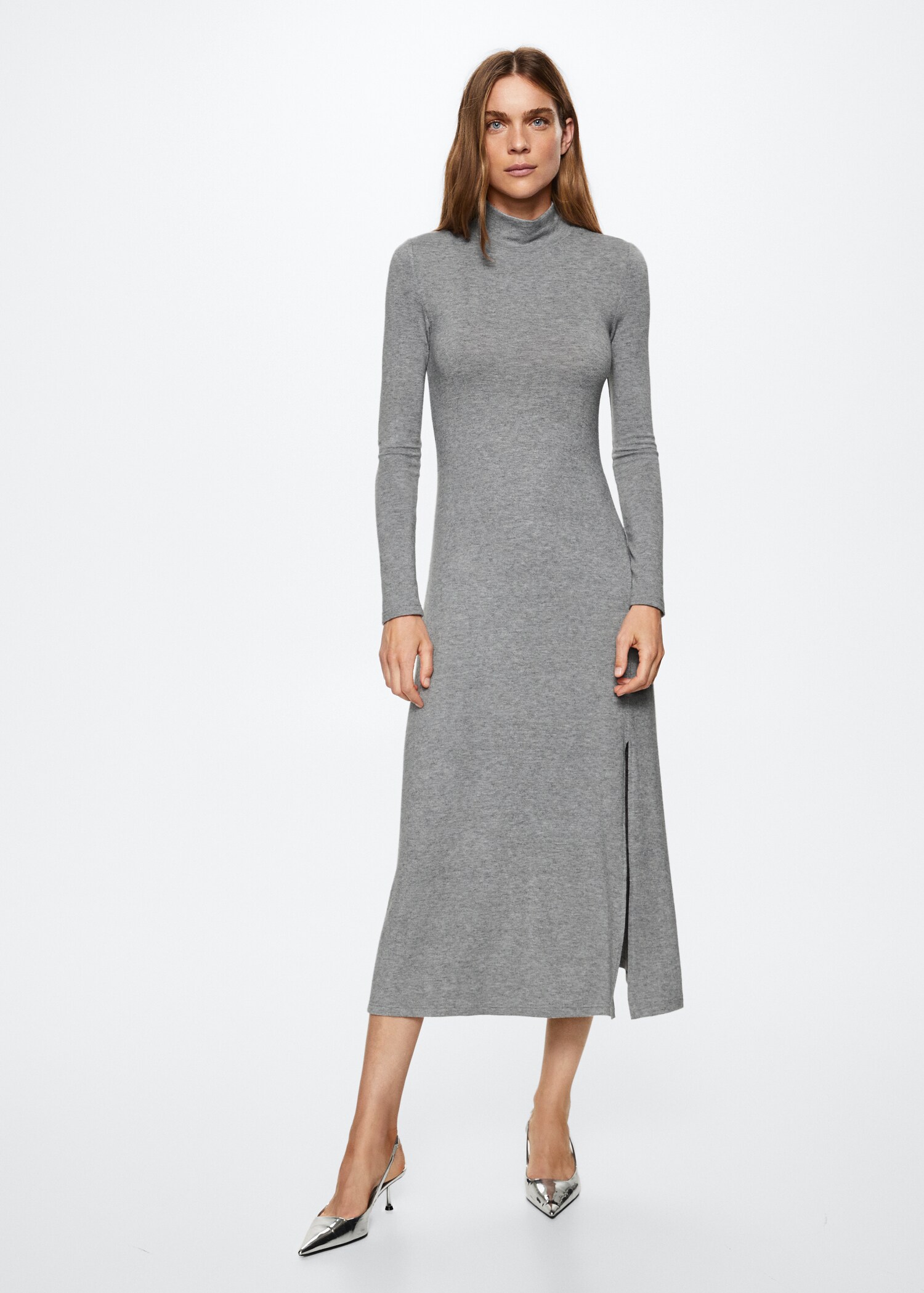 Knit midi dress - General plane