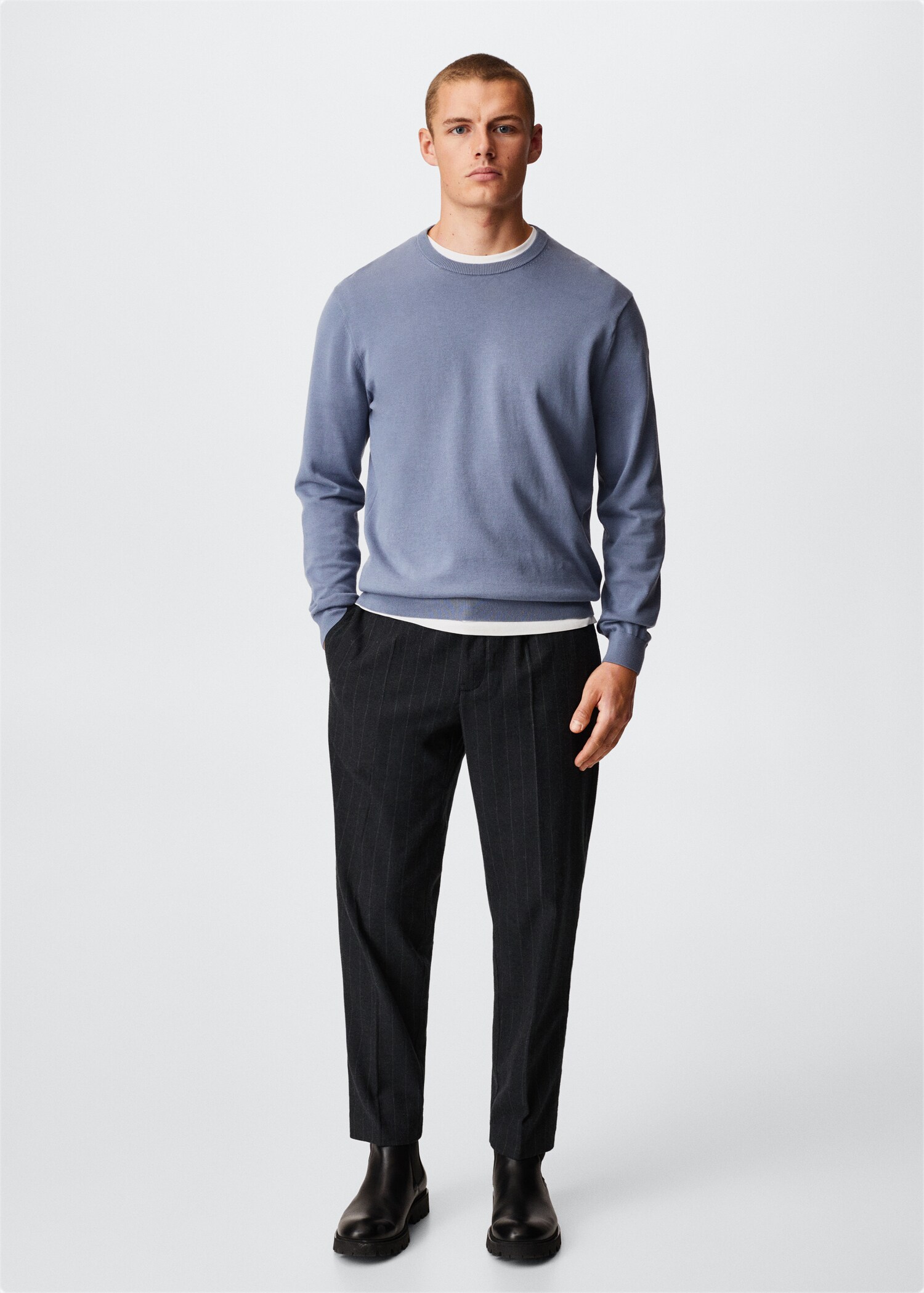 Pantalón jogger rayas - Plano general