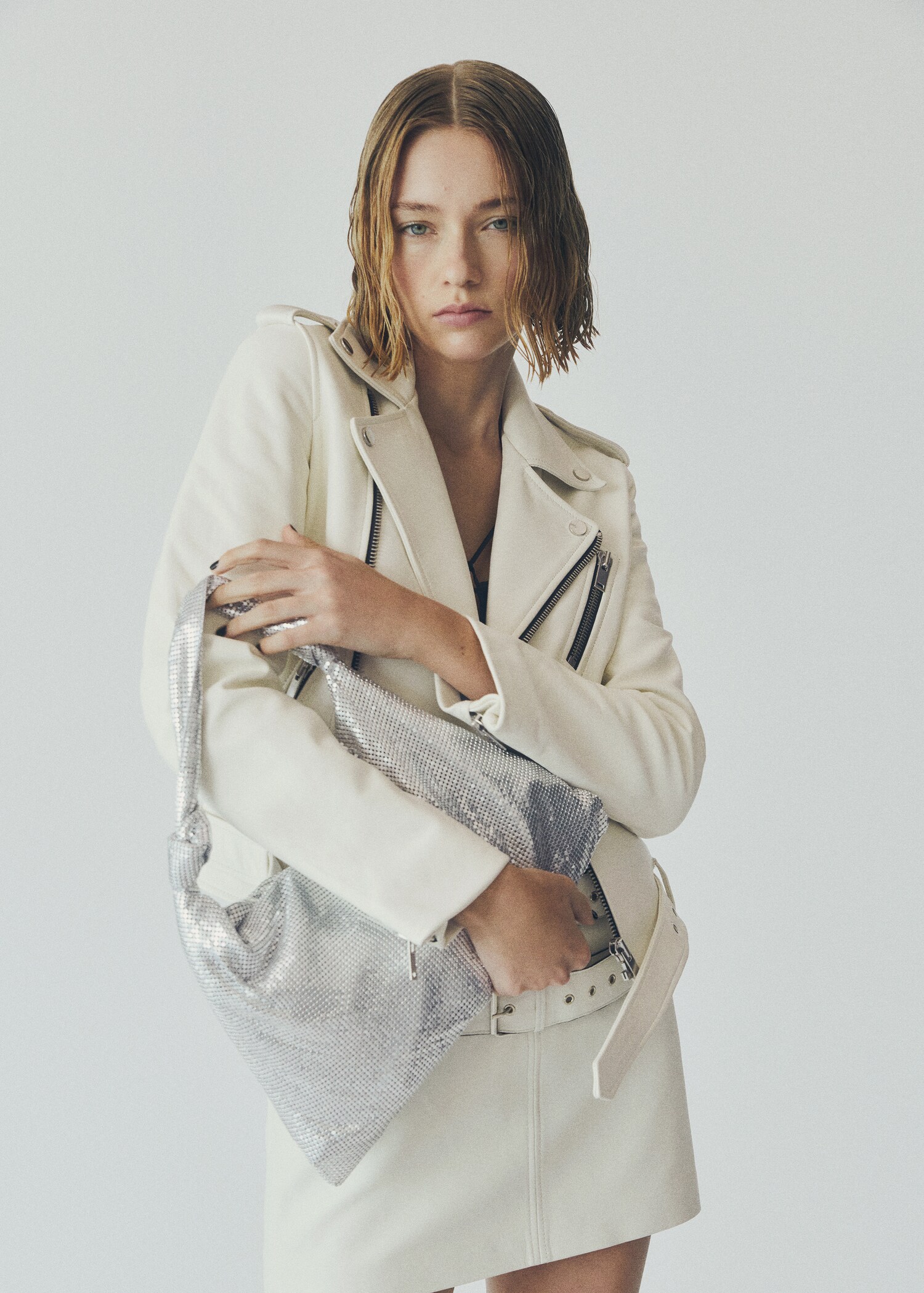 Bolso saco malla metálica - Plano general