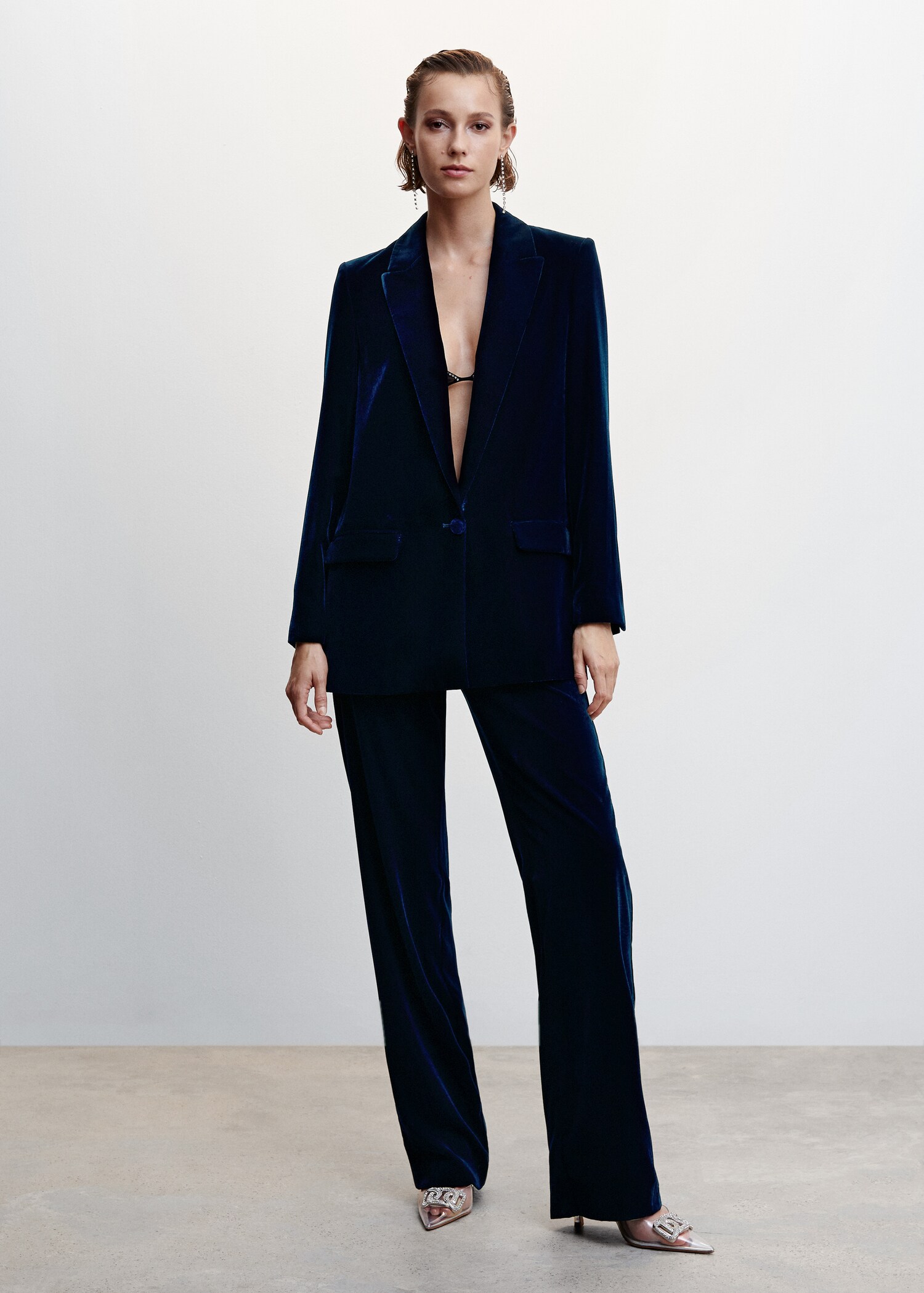 Veste de costume velours - Plan général