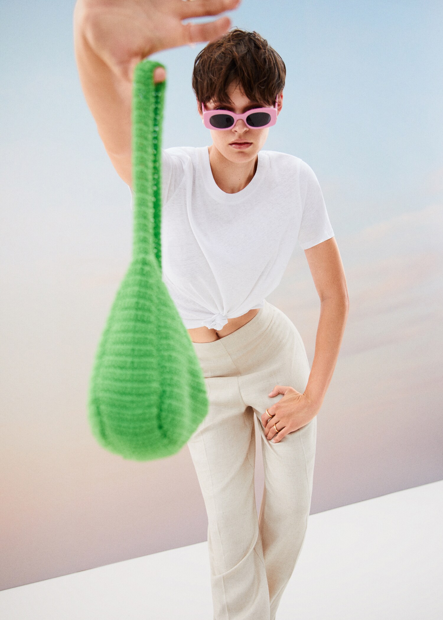 Braided shoulder bag - General plane