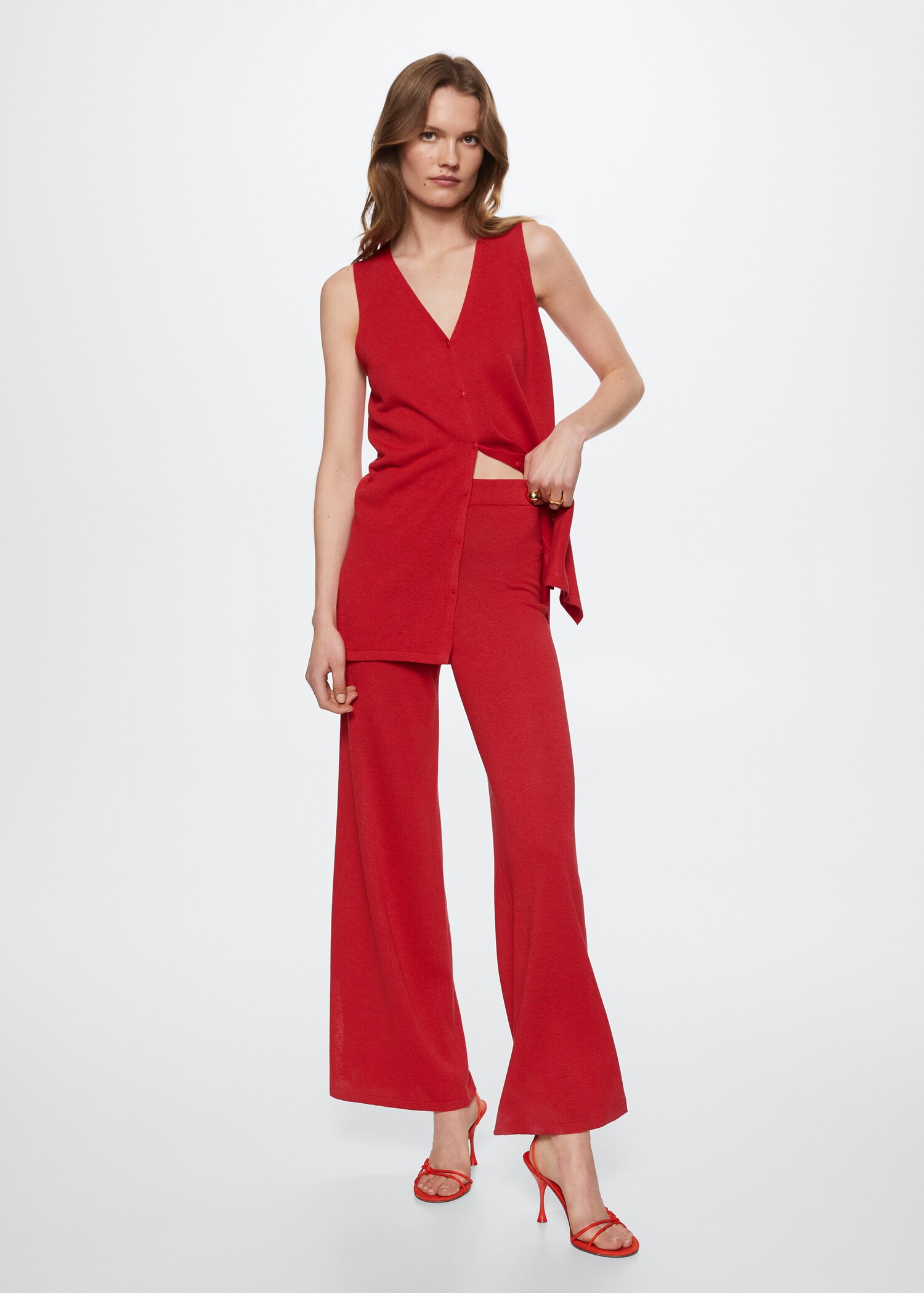 Pantalon maille ouvertures - Plan général