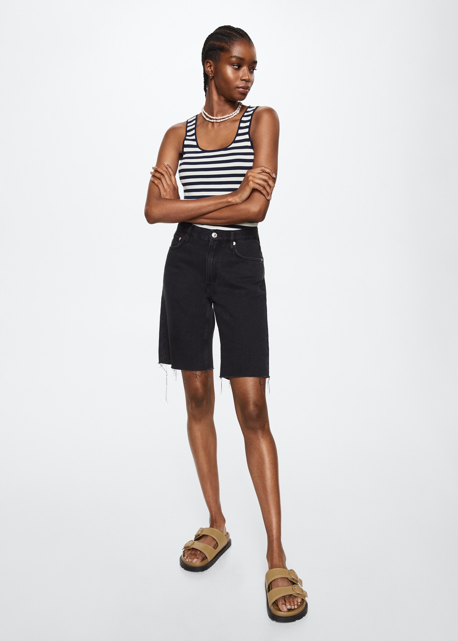 Striped knit top - General plane