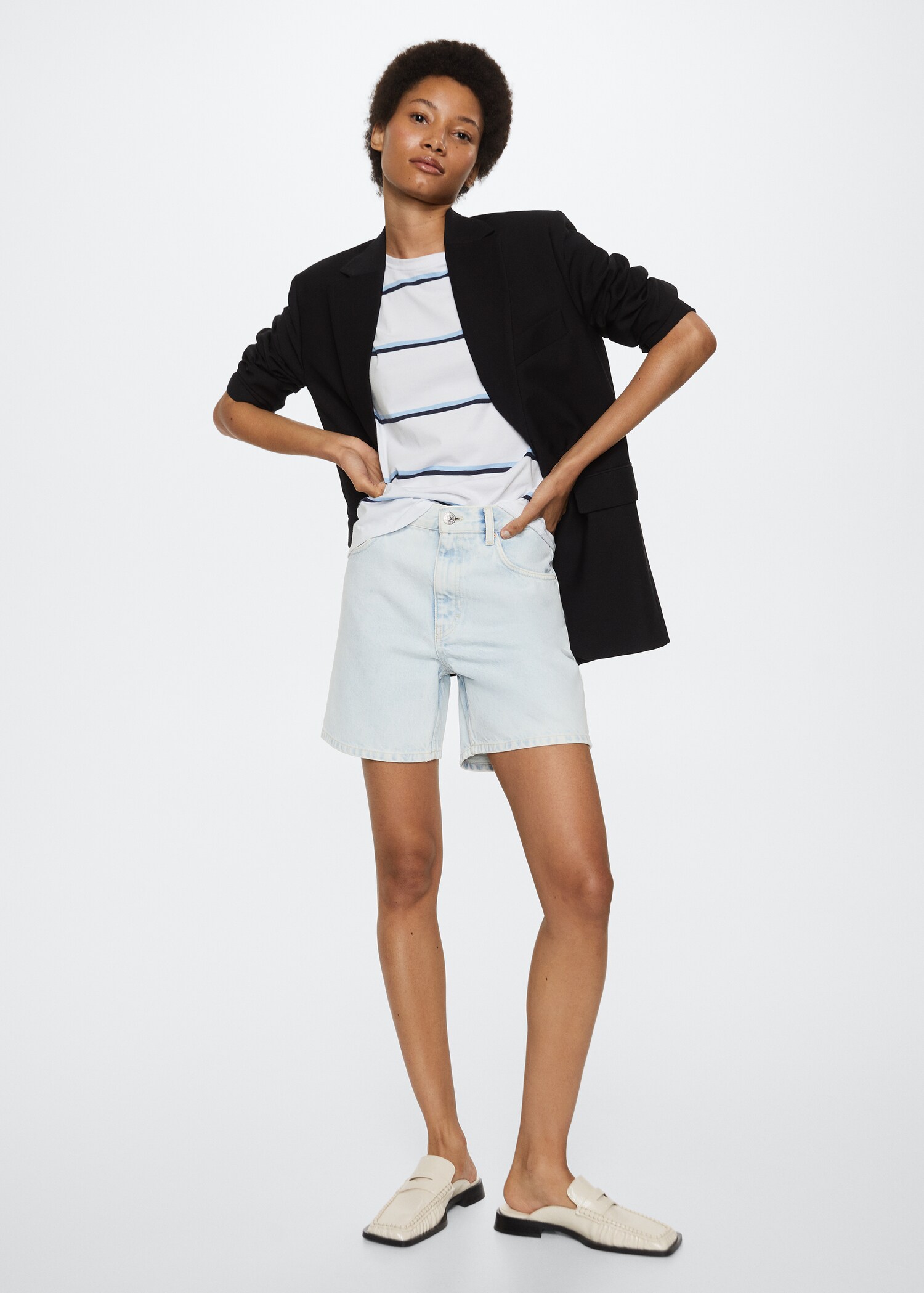 Striped cotton T-shirt - General plane
