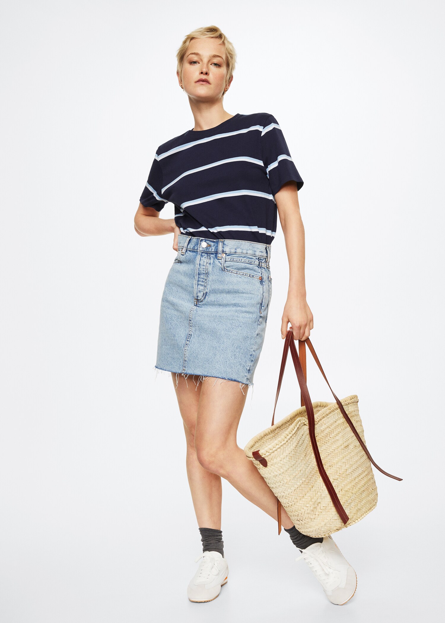 Striped cotton T-shirt - General plane