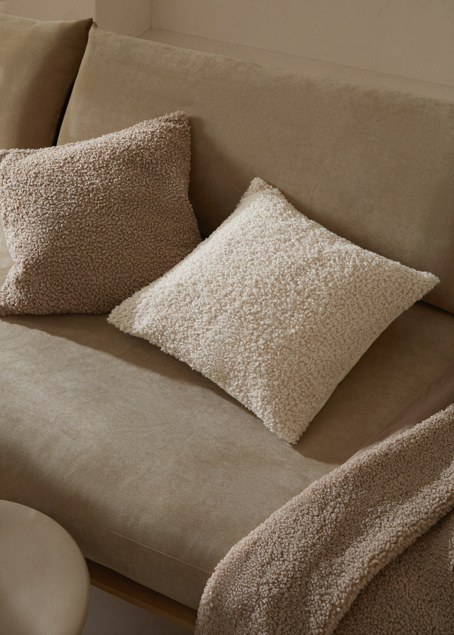 Shearling cushion case 45x45cm - General plane