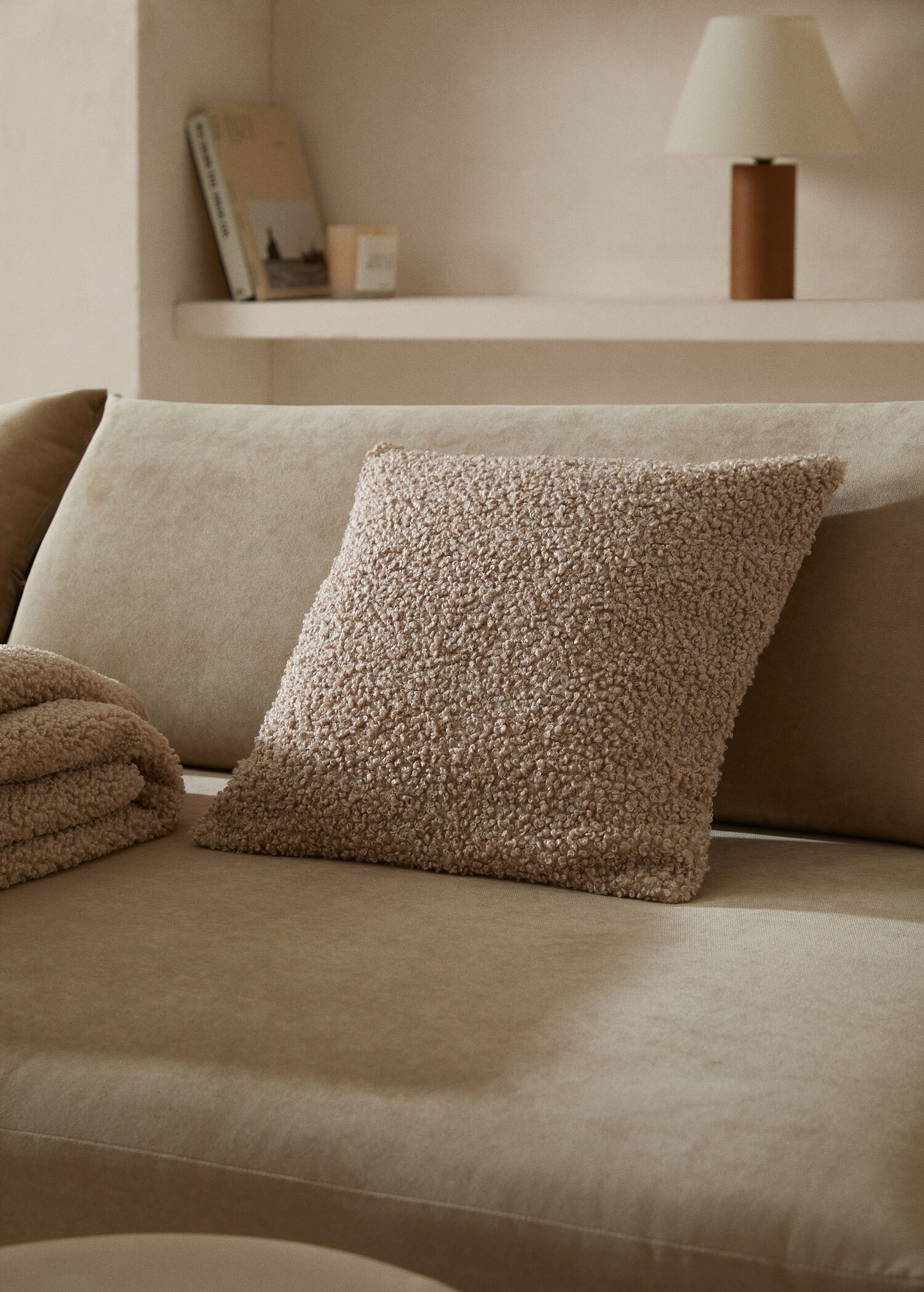 Shearling cushion case 45x45cm - General plane