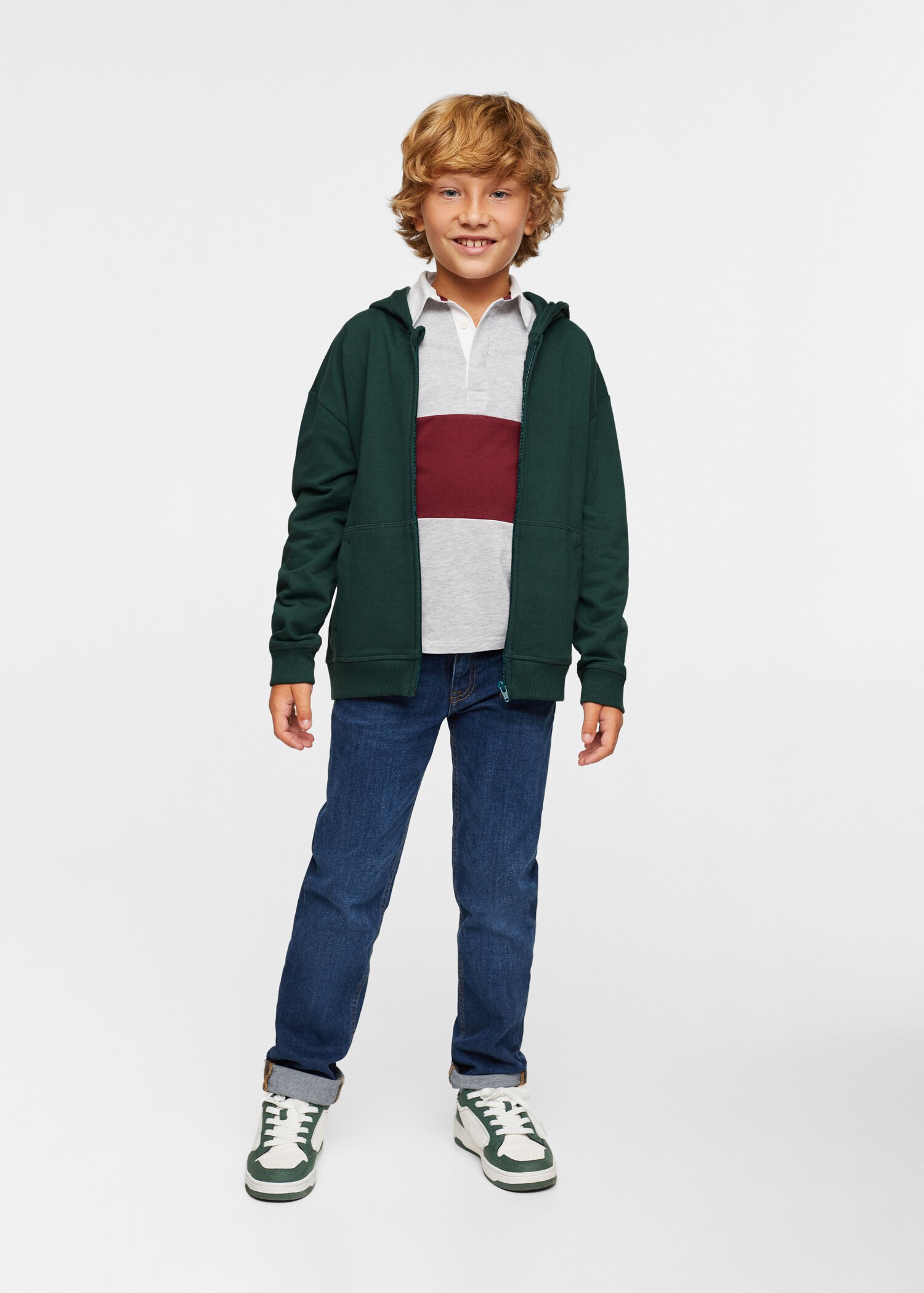 Message zipped hoodie - General plane