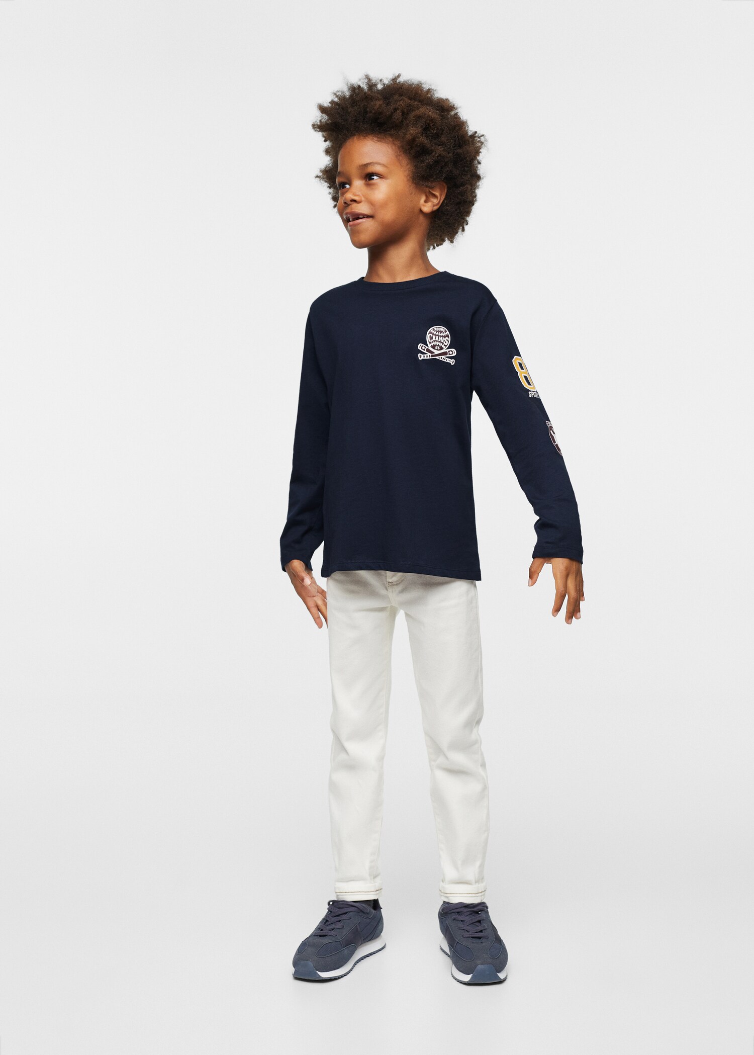 Long-sleeved t-shirt with patches - General plane
