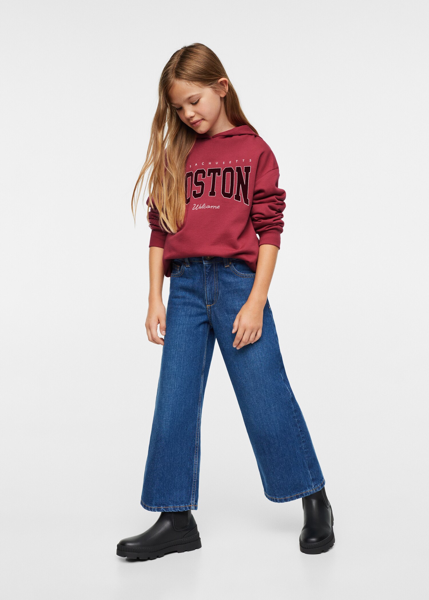 Hoodie mit Schriftzug - Allgemeine Ansicht