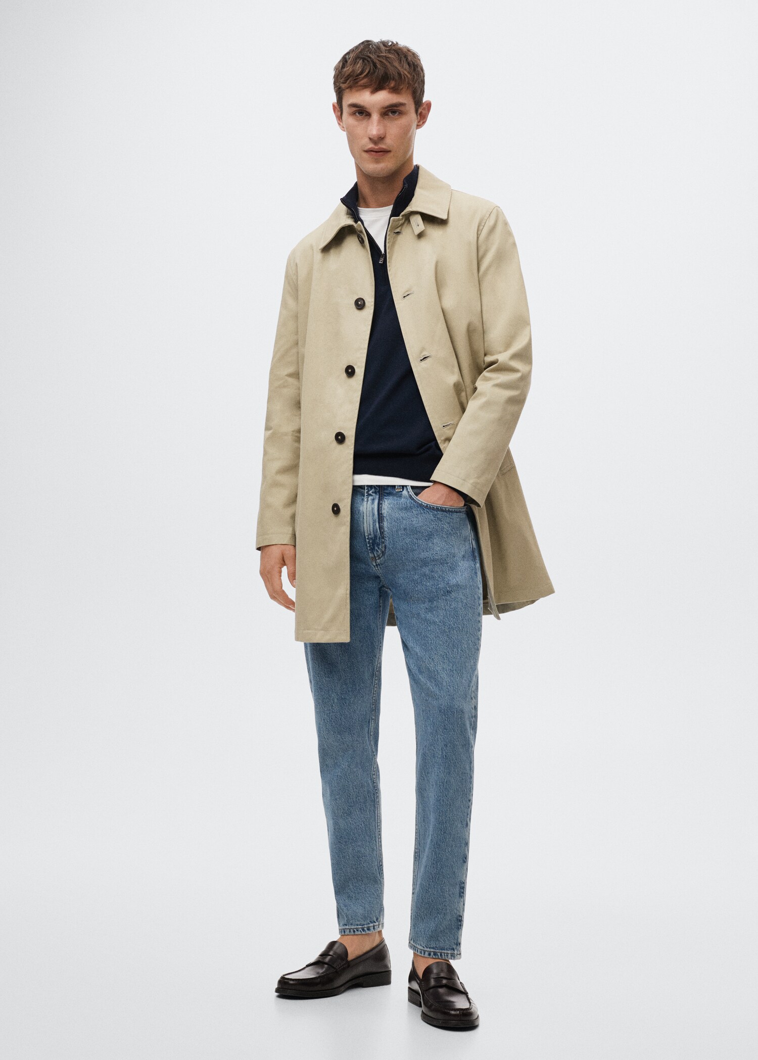 Trench algodón water repellent - Plano general