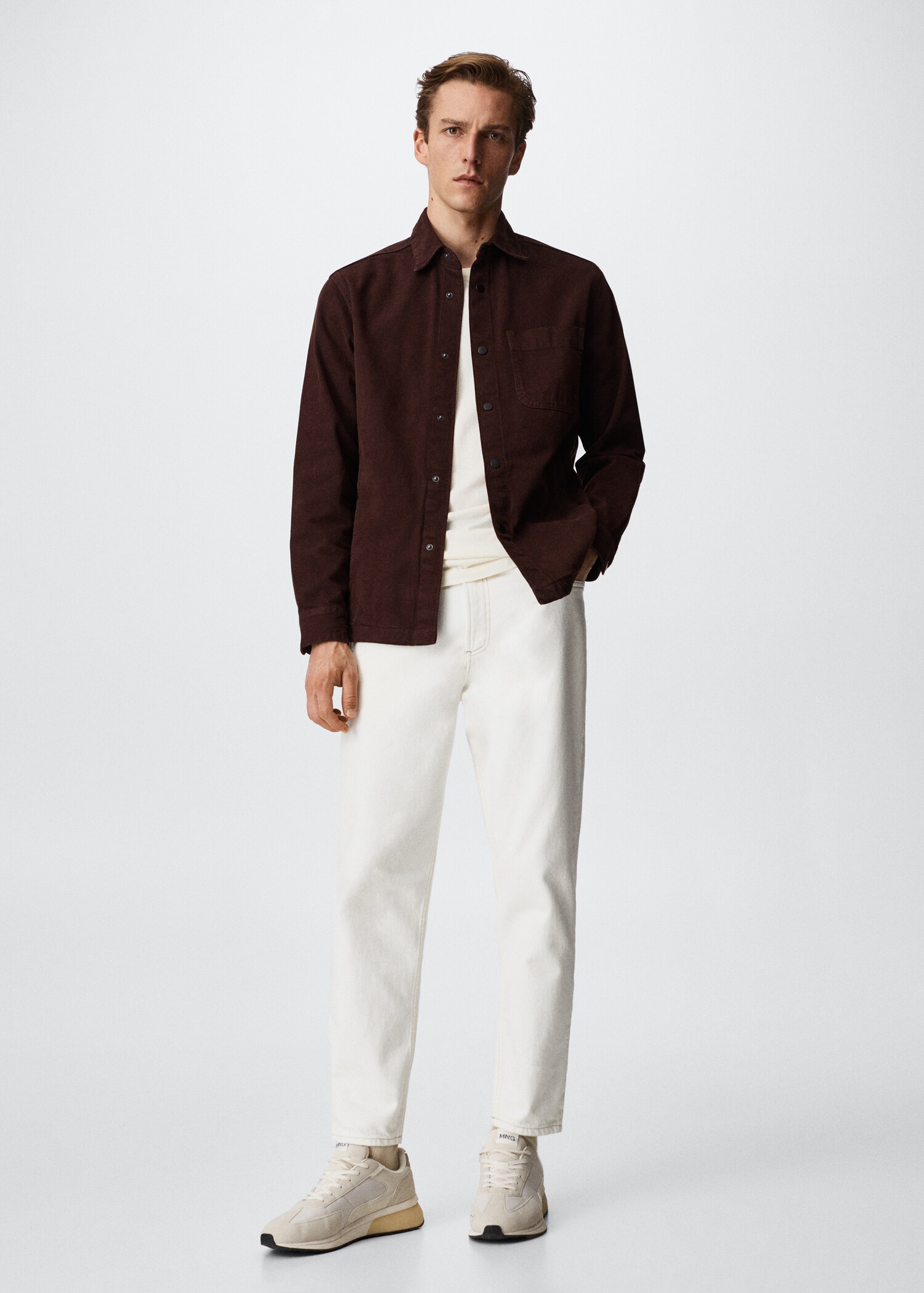Jeans-Overshirt mit Taschen - Allgemeine Ansicht