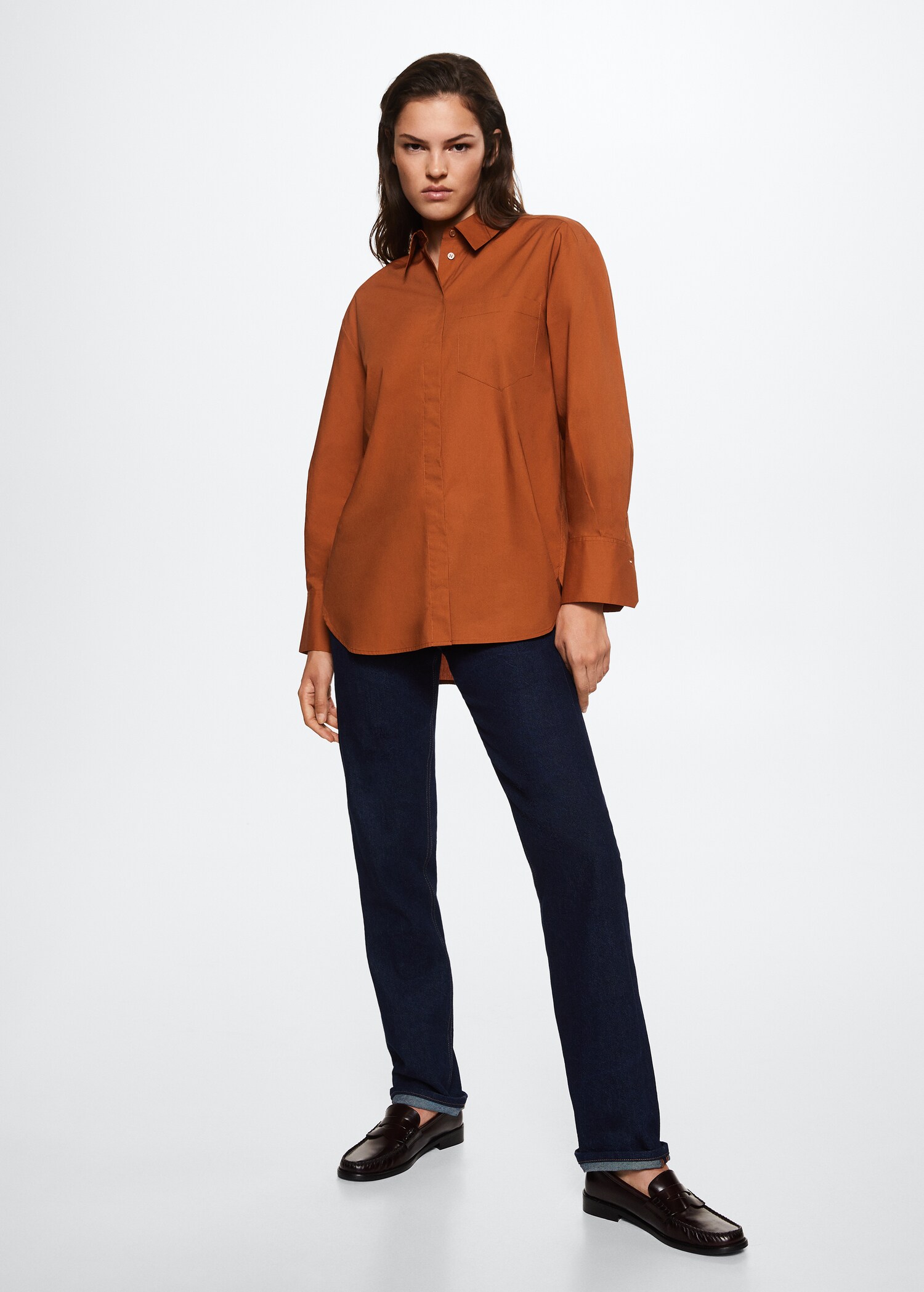 Oversize cotton shirt - General plane