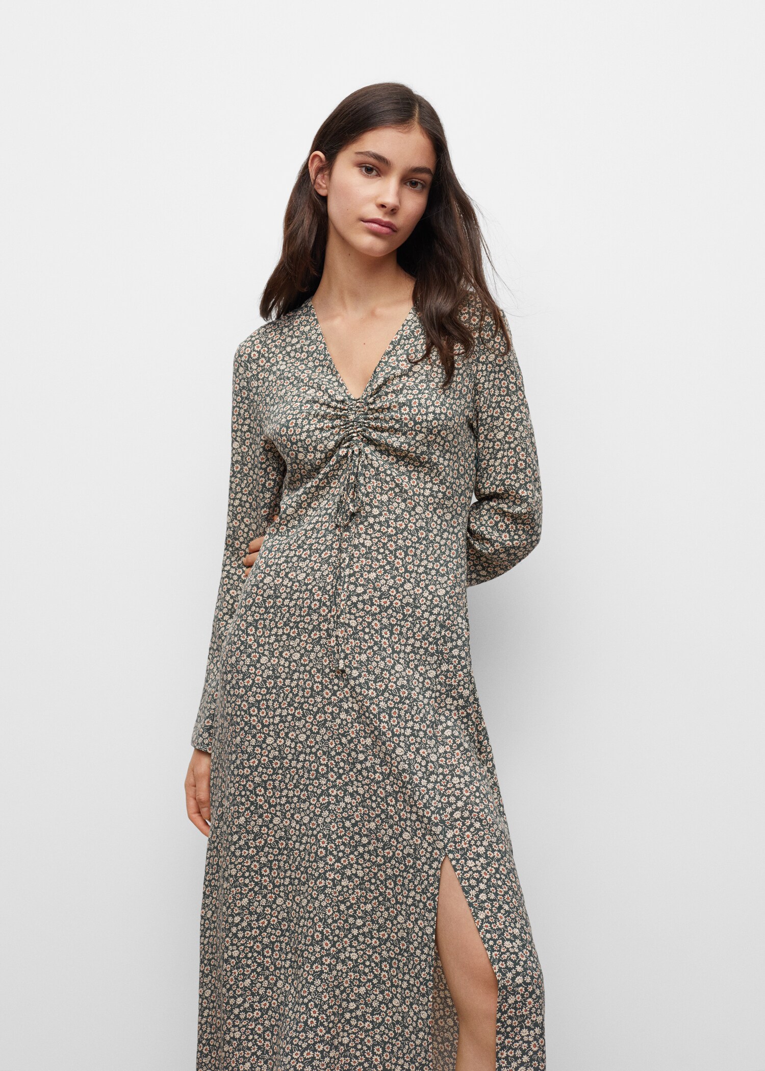 Vestido estampado floral - Plano general