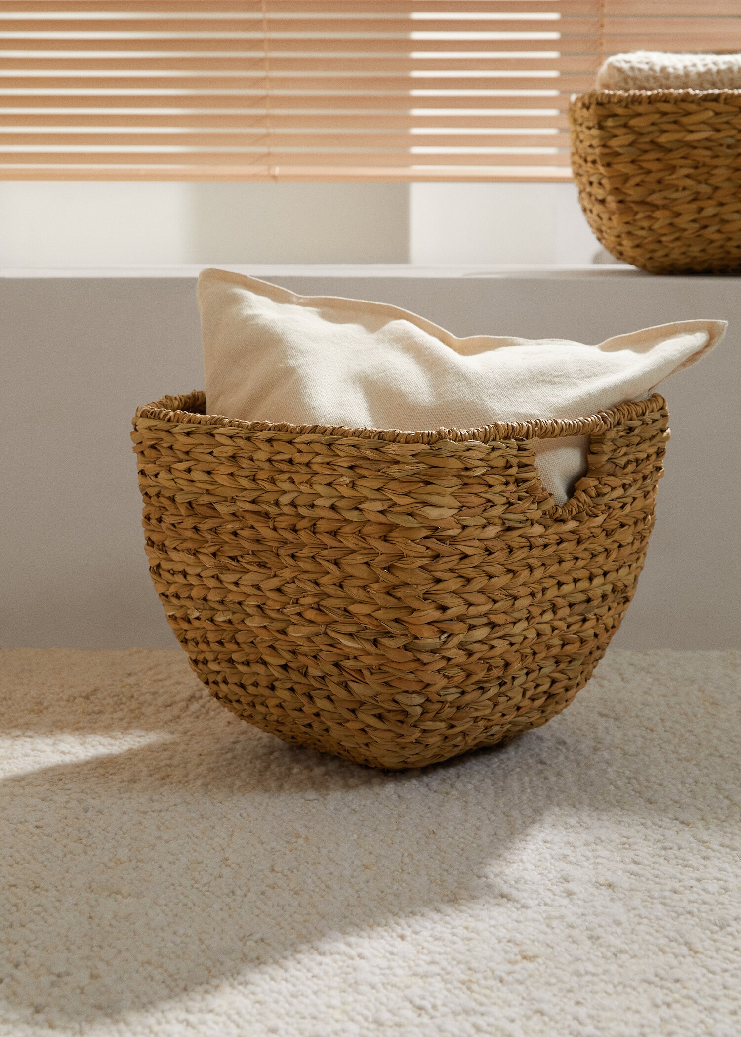 Mand van natuurvezels 36x30x36 cm - Overzichtstekening