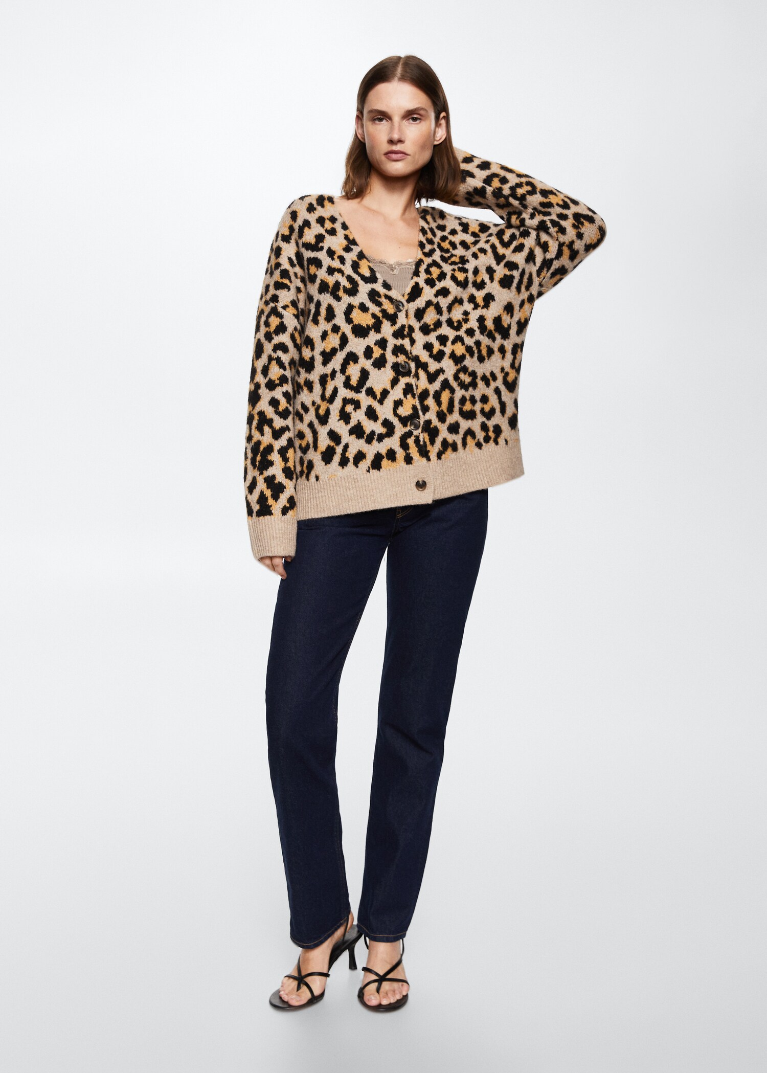 Cárdigan animal print - Plano general