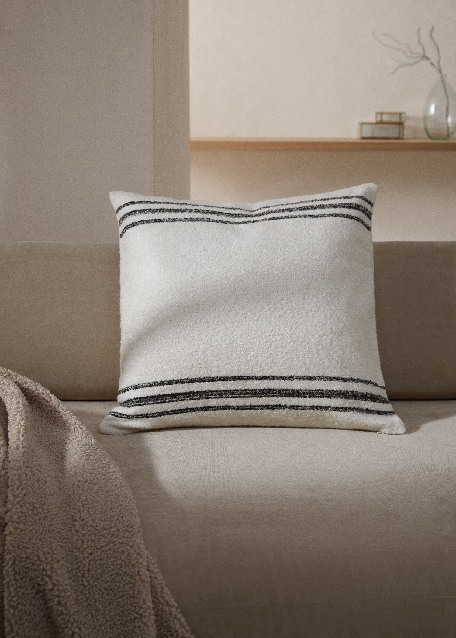 Stripete pynteputetrekk 60x60 cm - Total bildeutsnitt