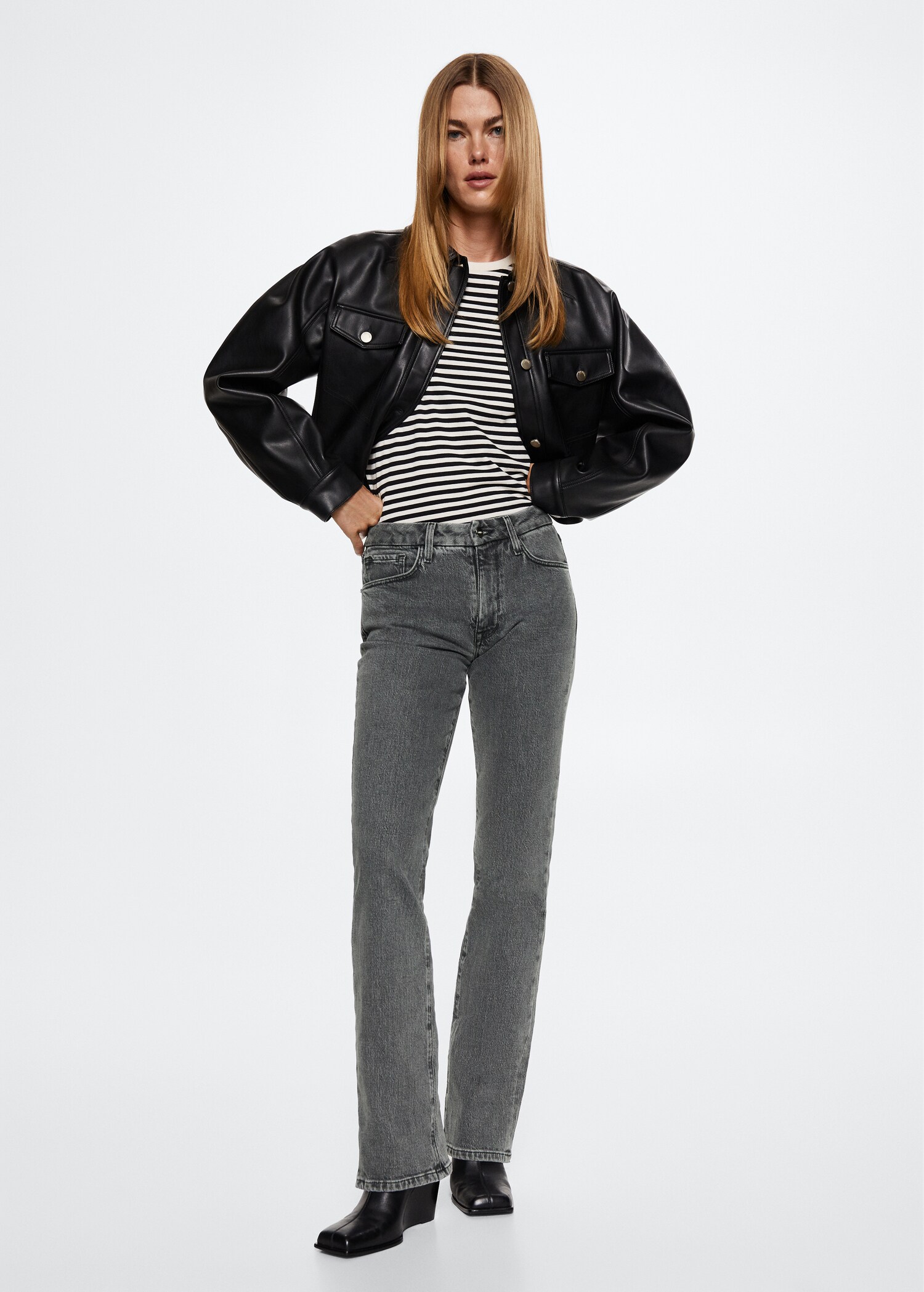 Jeans flare taille normale - Plan général