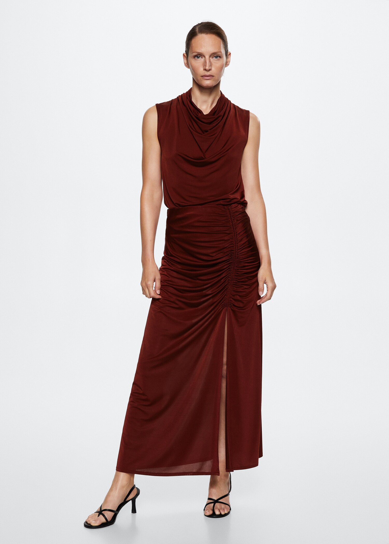Draped neck top - General plane