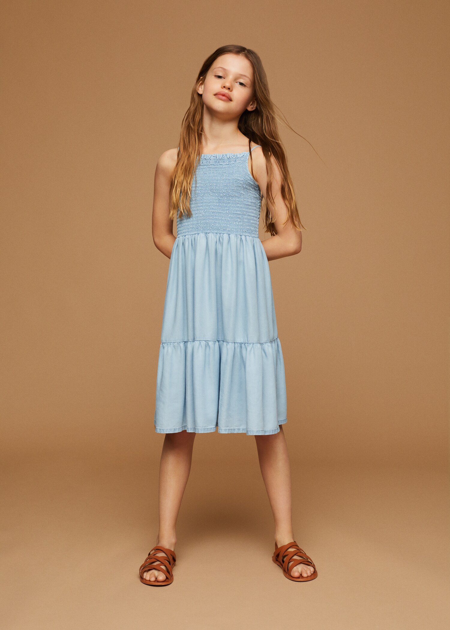 Vestito increspato volant - Piano generale