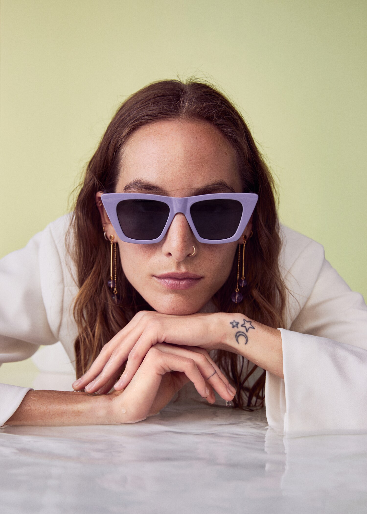 Acetate frame sunglasses - General plane