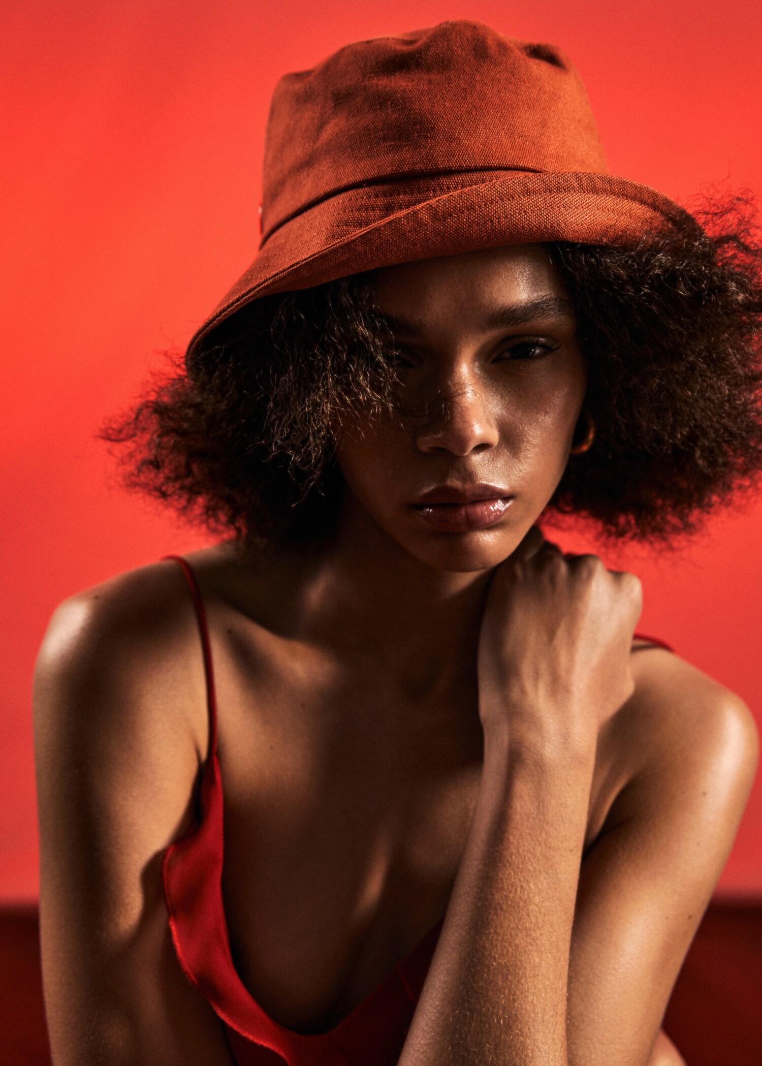 Cotton bucket hat - General plane