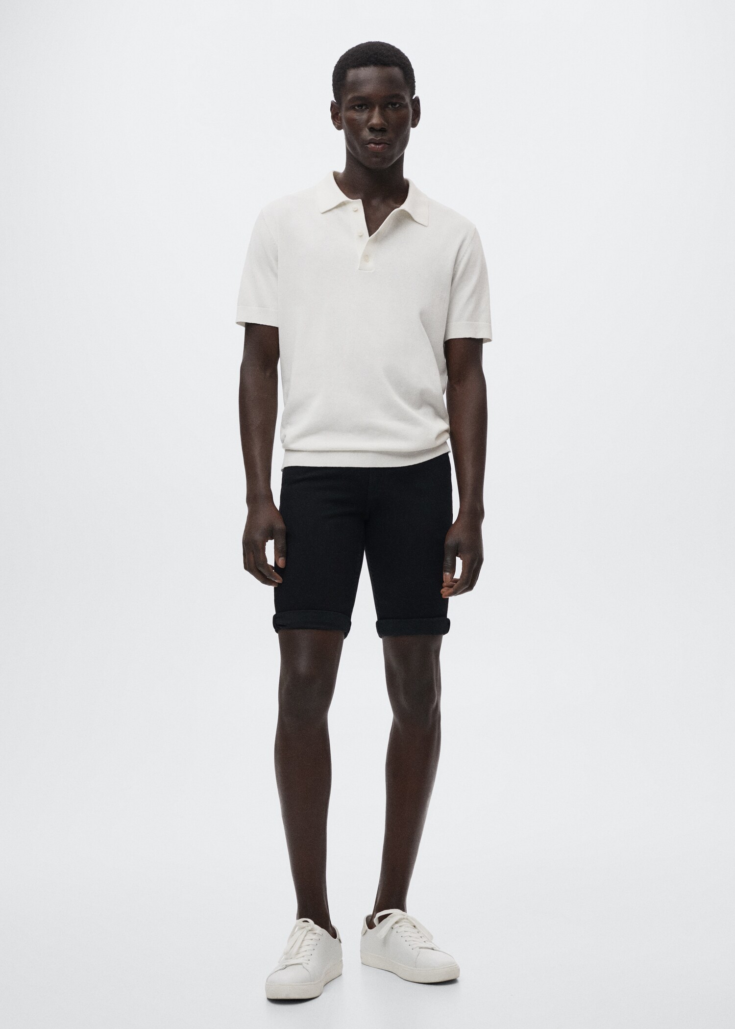 Slim Fit-Jeans-Bermudashorts - Allgemeine Ansicht