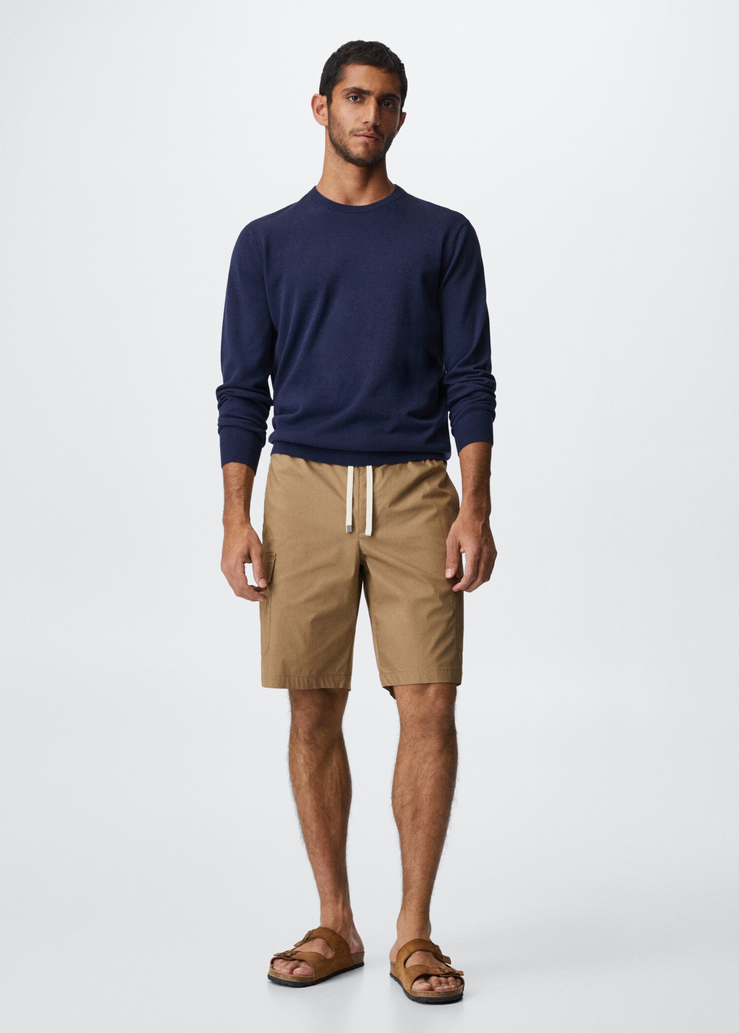 Cargo-Bermudashorts mit Kordelzug - Allgemeine Ansicht